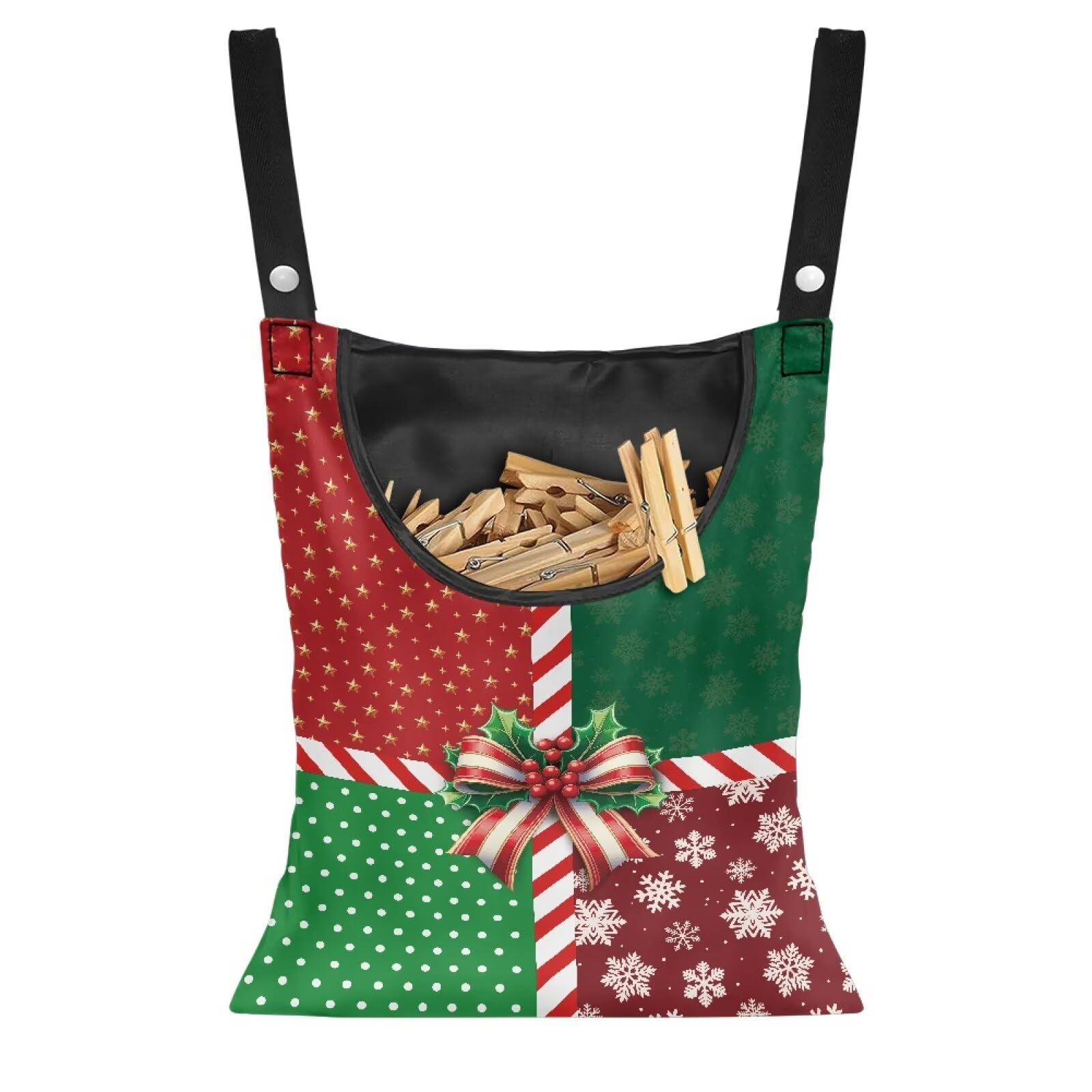 Christmas 2025 Adjustable Clothespin Storage Bag