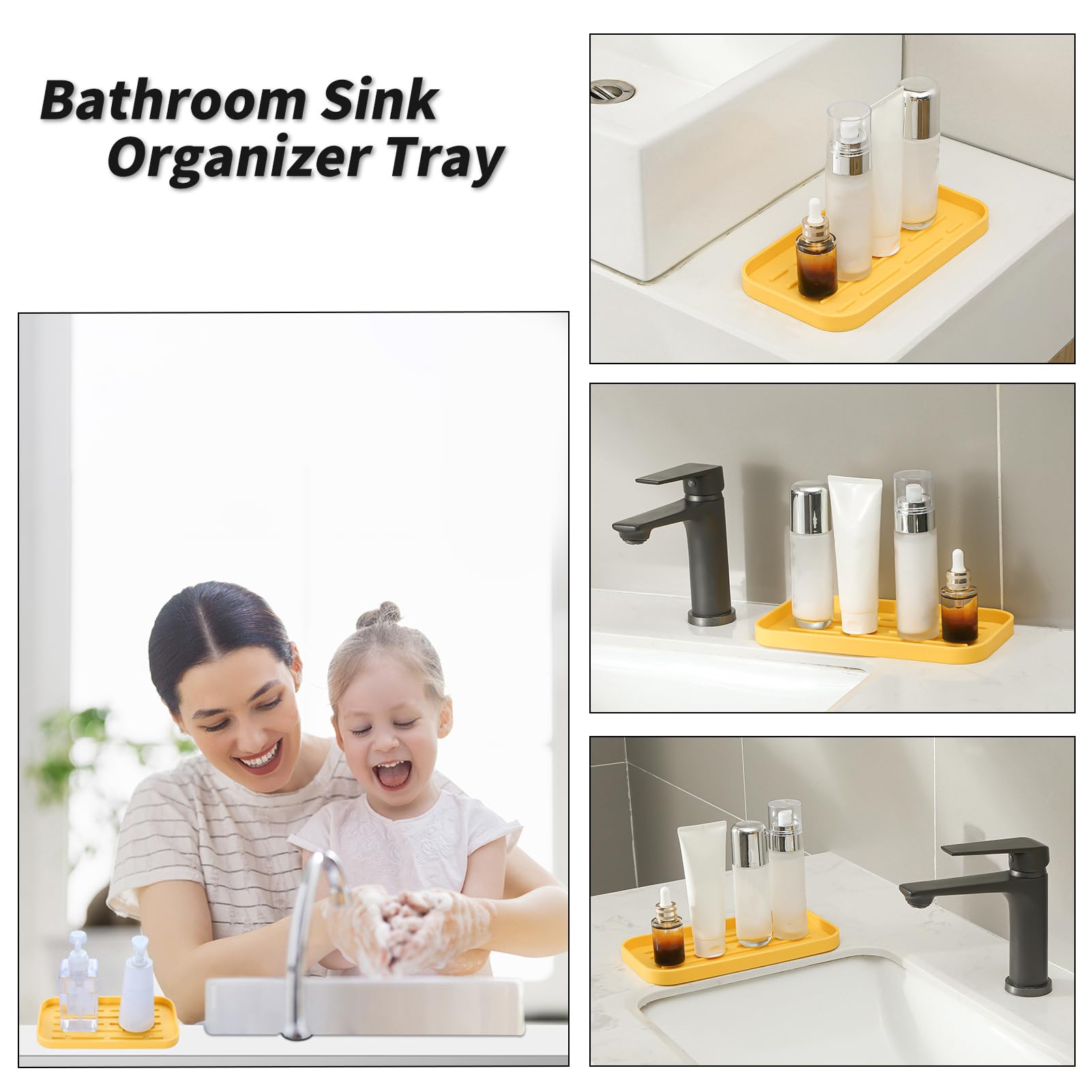 Silicone Kitchen Sink Organizer Tray for Multiple Usage