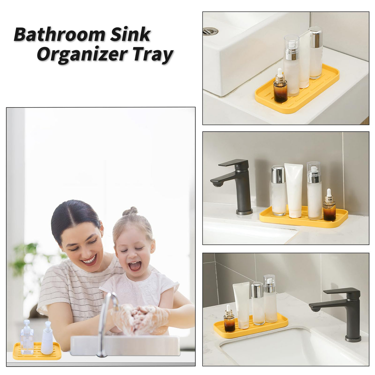 Silicone Kitchen Sink Organizer Tray for Multiple Usage