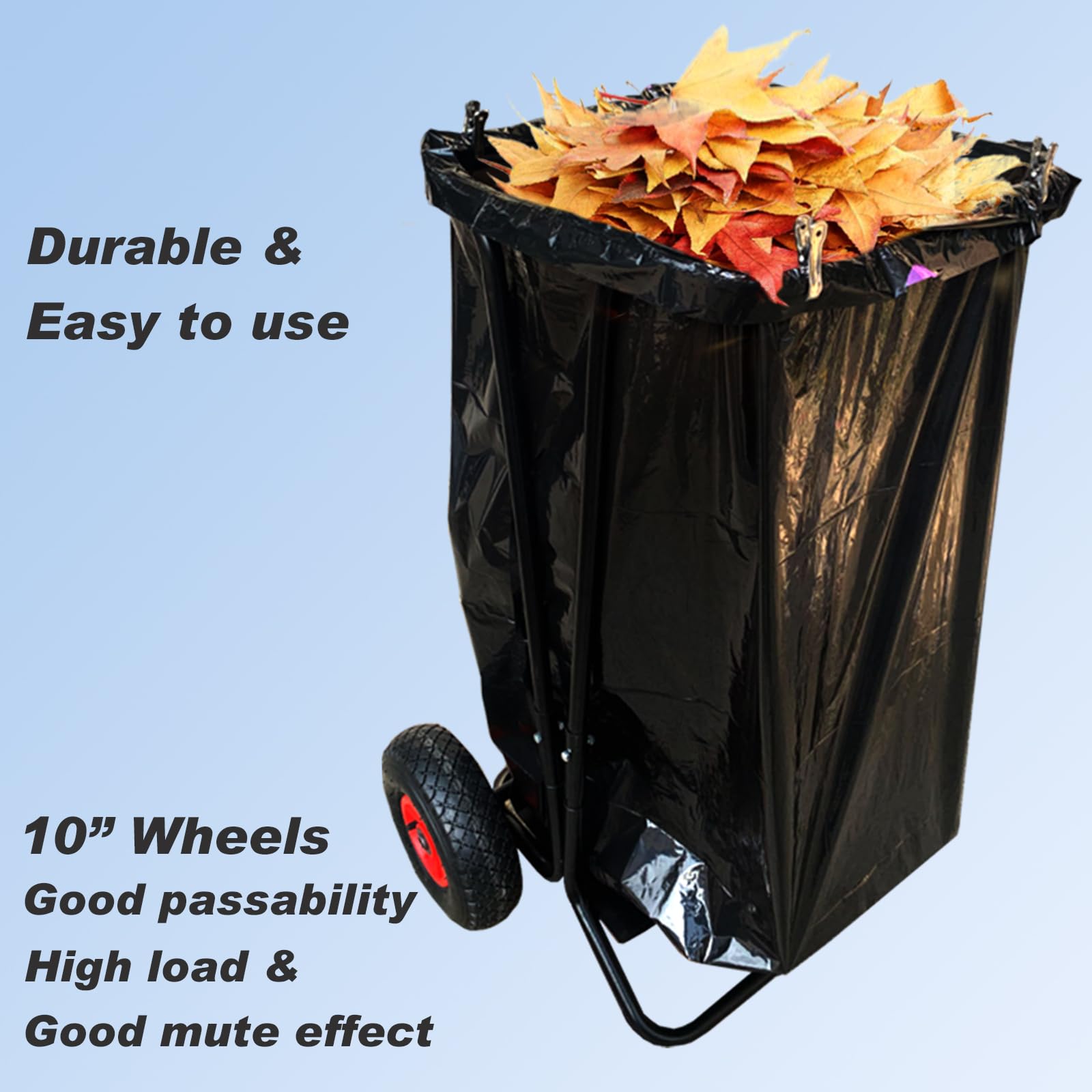 Mobile Trash Bag Holder Outdoor Lawn Leaf Bag Holder