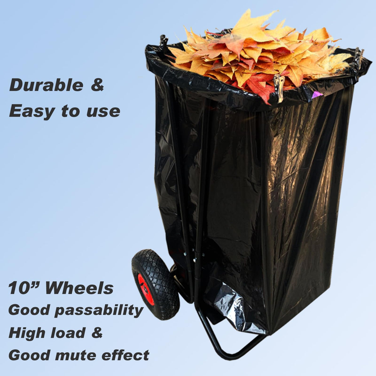 Mobile Trash Bag Holder Outdoor Lawn Leaf Bag Holder
