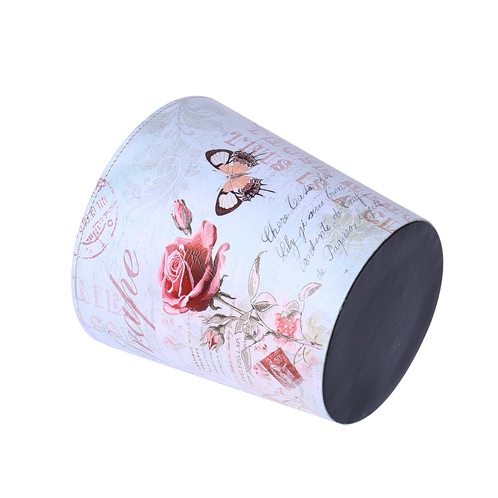 PU Leather Small Trash Can Wastebasket