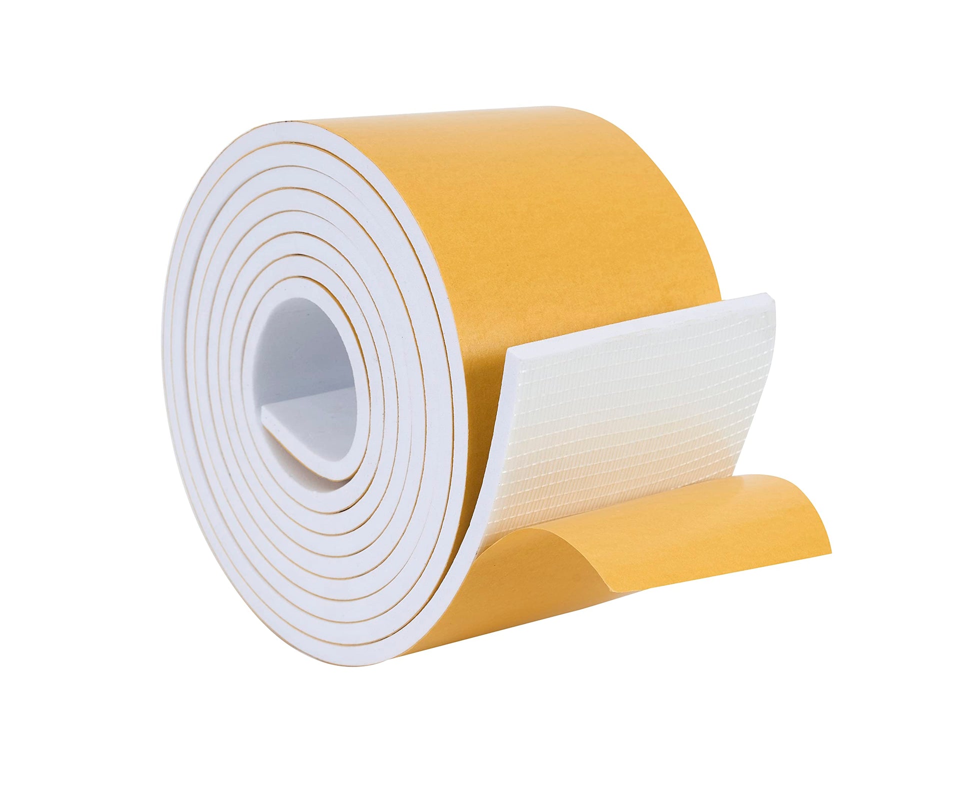 High Density Foam Weather Stripping Door Seal Strip Insulation Tape Roll for Insulating Door Frame (10 Foot)