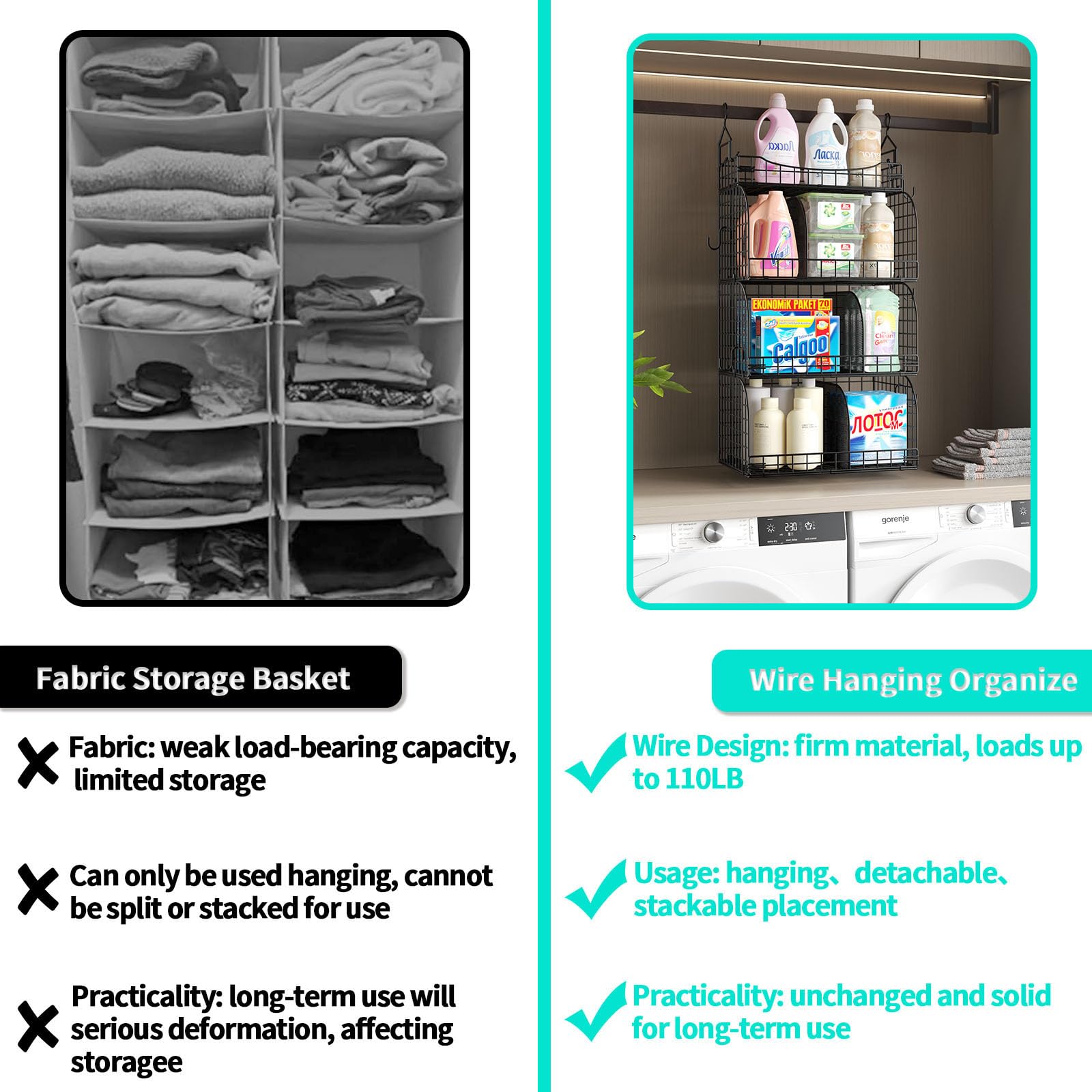 Hanging Closet Organizer Storage