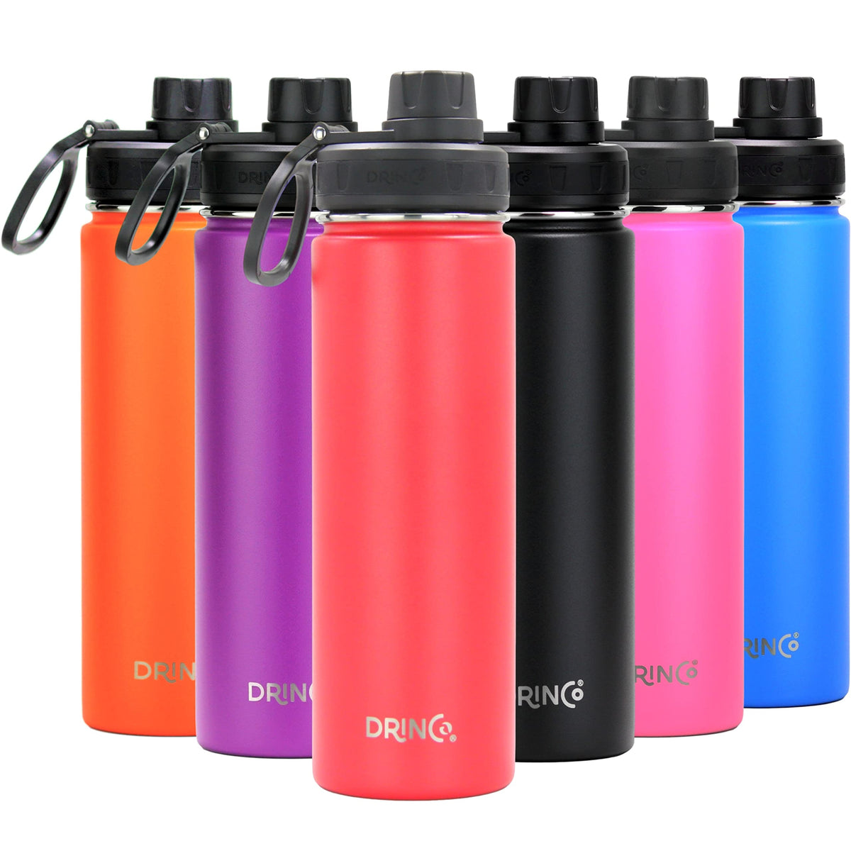 Stainless Steel Water Bottle Spout Lid Vacuum Insulated Double Wall Water Bottle Wide Mouth