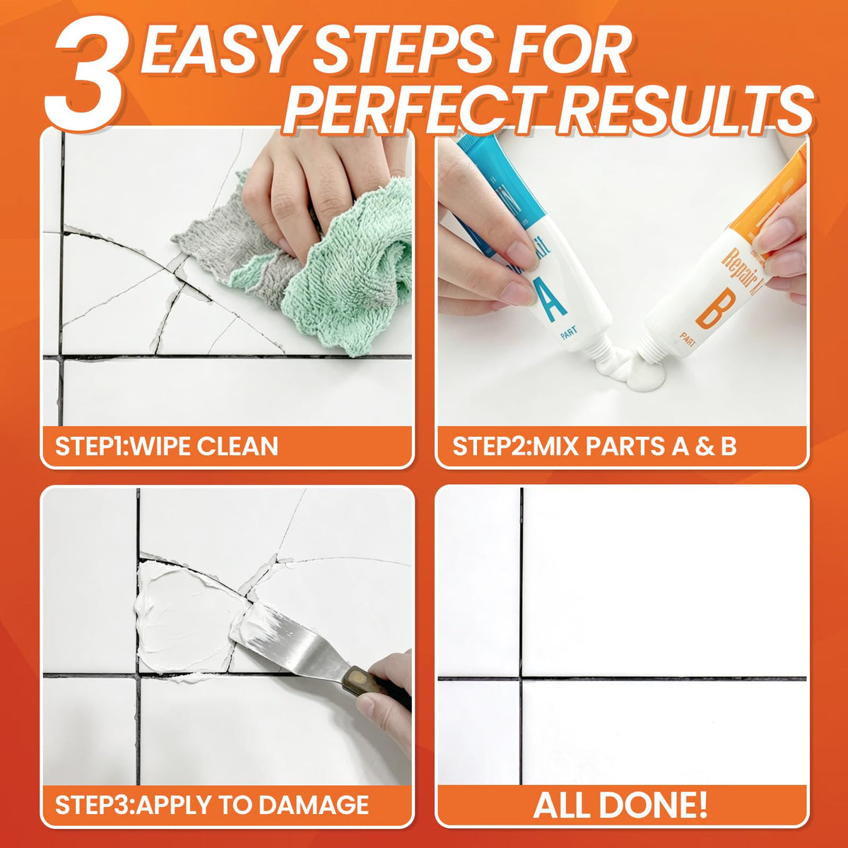 Tile Repair Kit Pure White