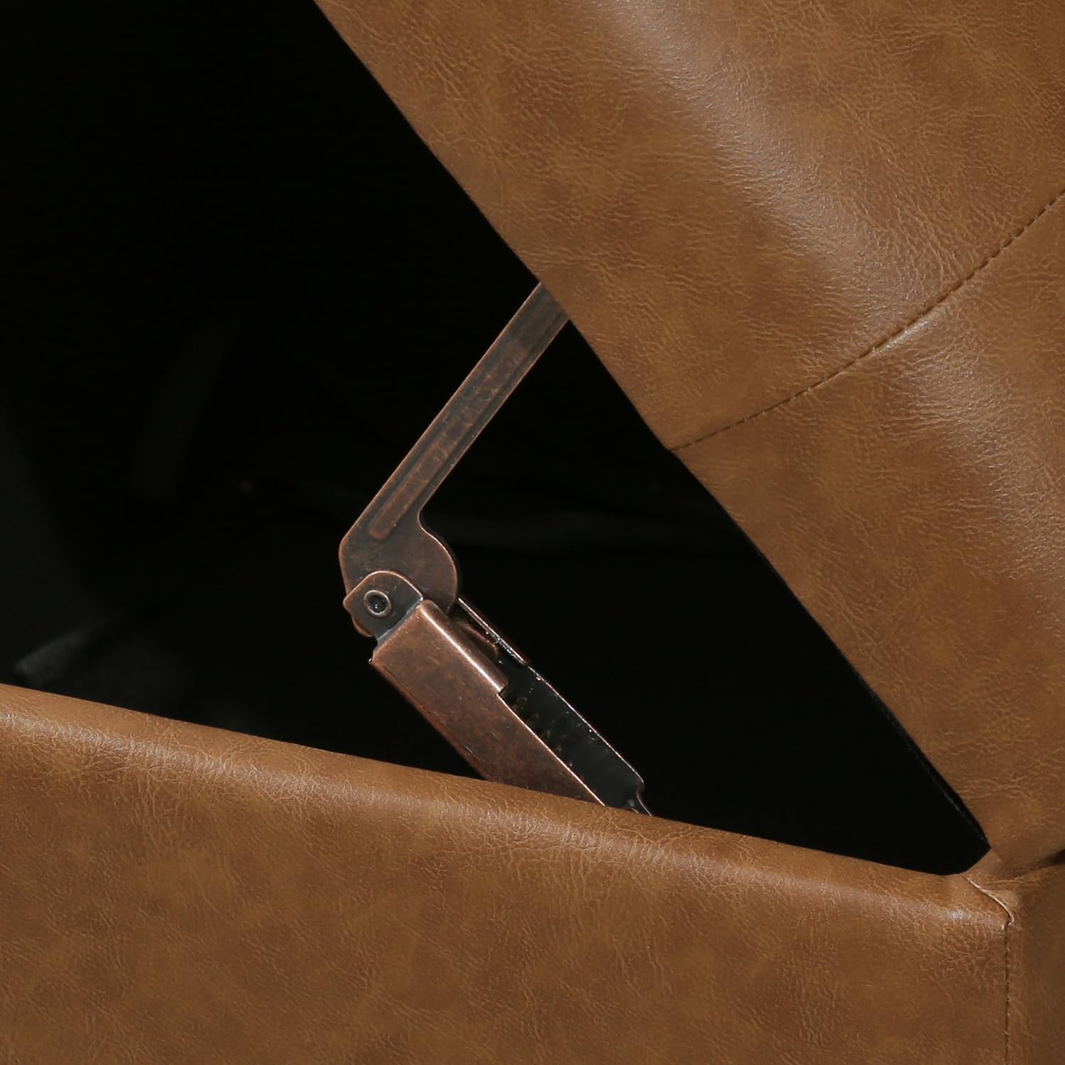 Leather Storage Ottoman