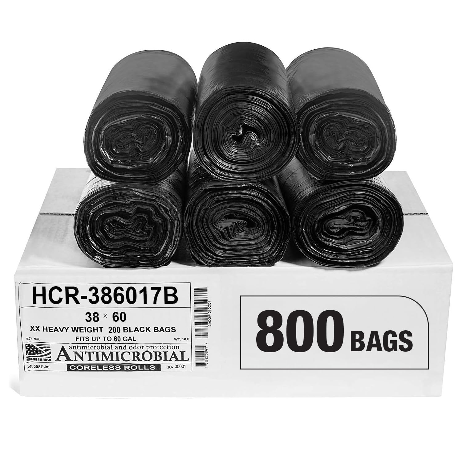 High Density Trash Bags (800 Count)