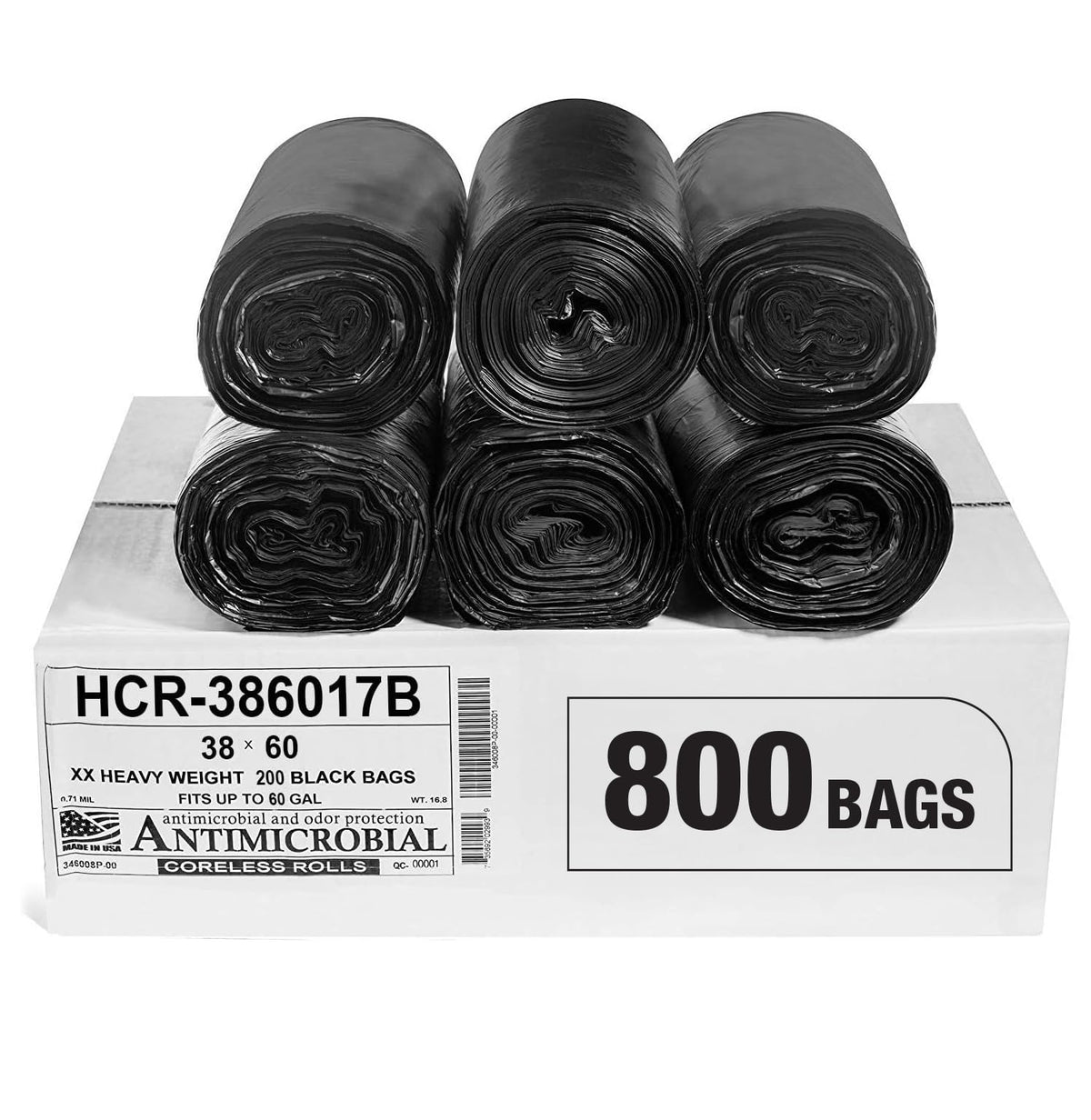 High Density Trash Bags (800 Count)