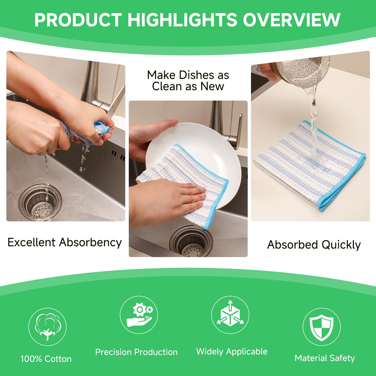 Wood Fiber Cleaning Cloth (15 Count)