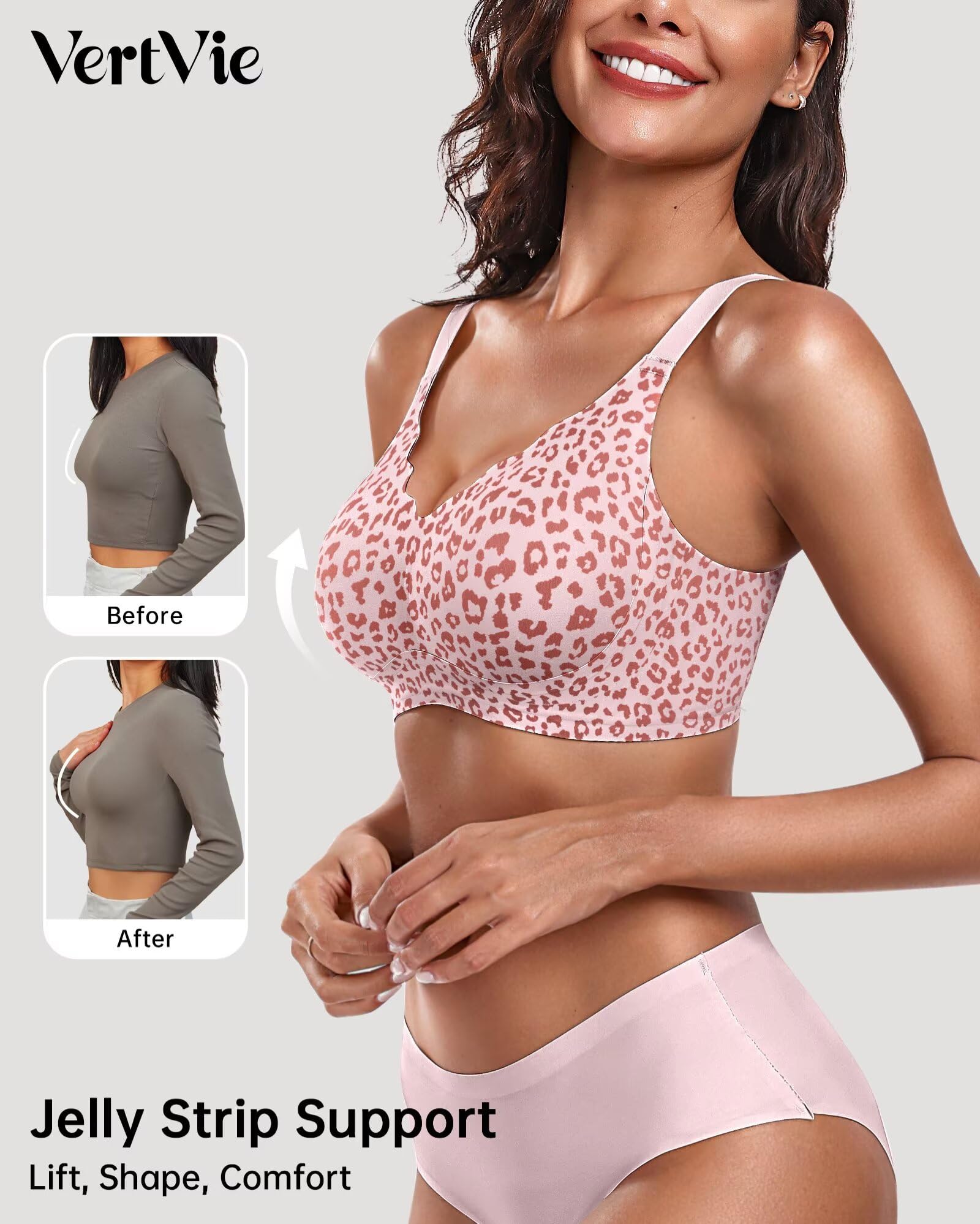 Seamless Jelly Bra No Underwire Supportive Bralette