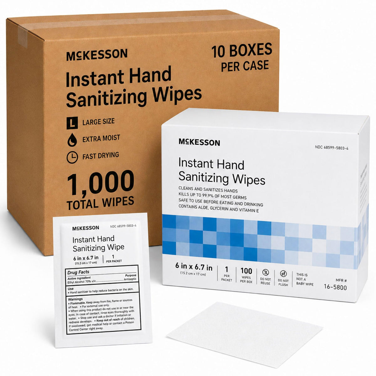 Hand Sanitizing Wipes Bulk (1000 Count)