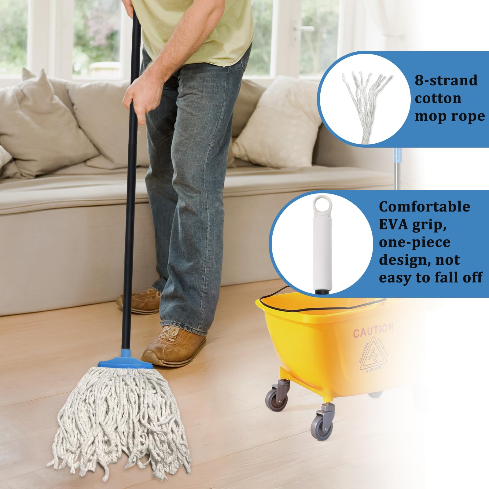 Indoor Cotton Mops for Floor Cleaning