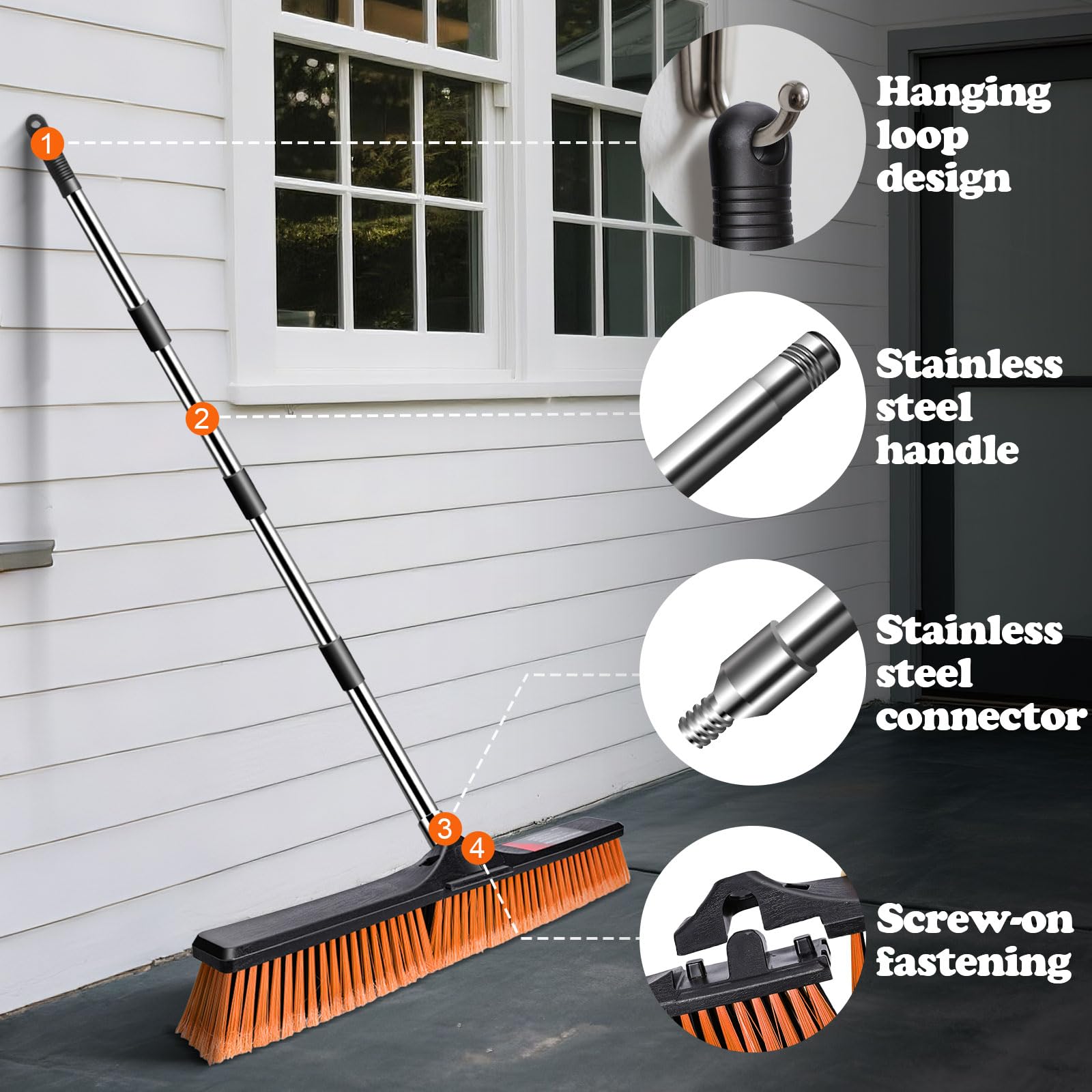 24" Push Broom Outdoor