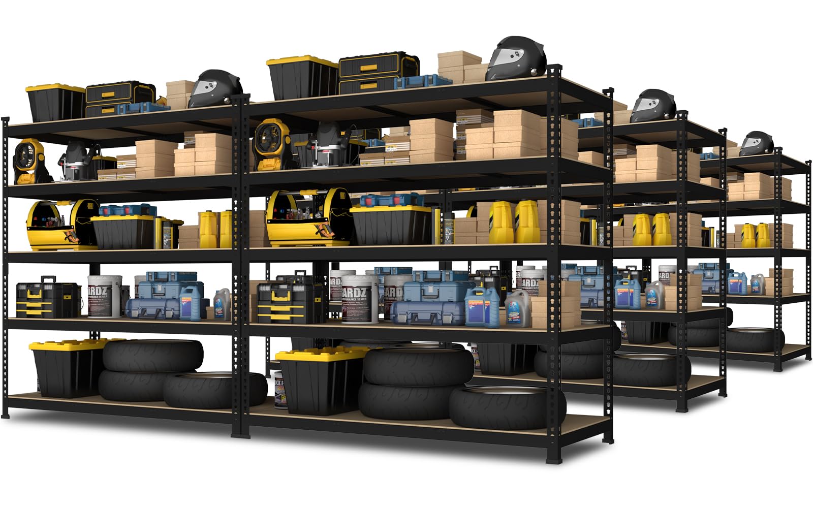 48"W x 24"D x 72"H Garage Storage Shelves (6 Count)