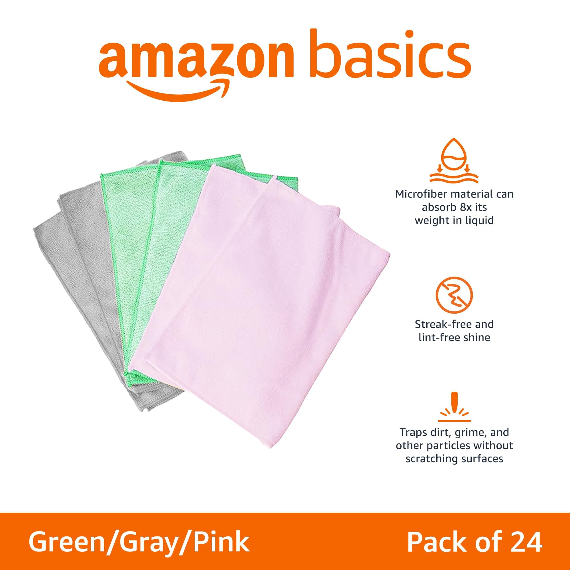 Microfiber Cleaning Cloths (24 Count)