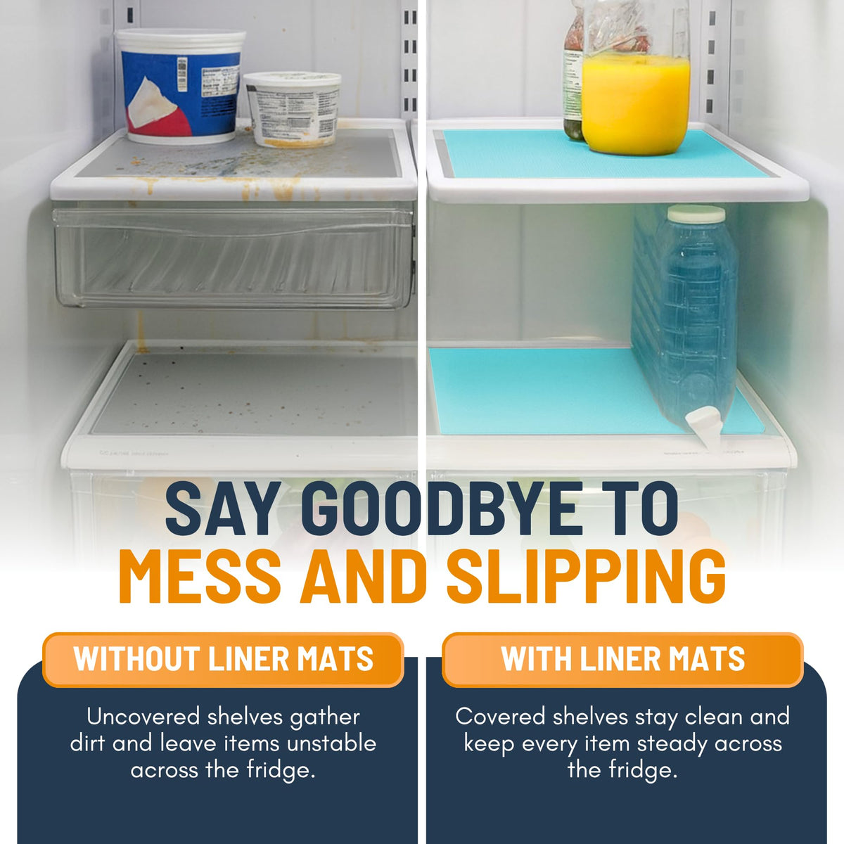 Refrigerator Liners for Shelves (12 Ounce)