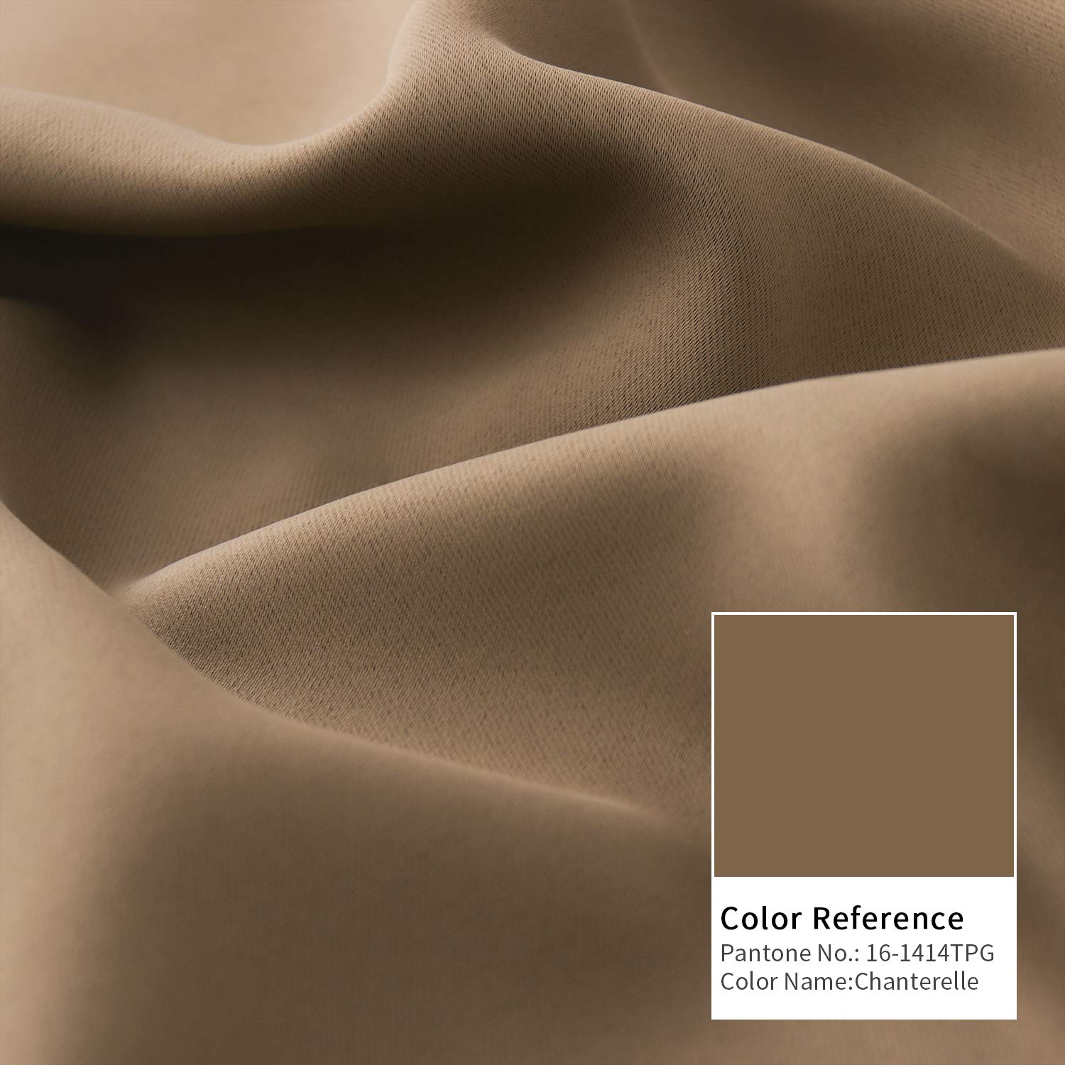 Taupe Blackout Curtains 40 Inches Length (2 Count)