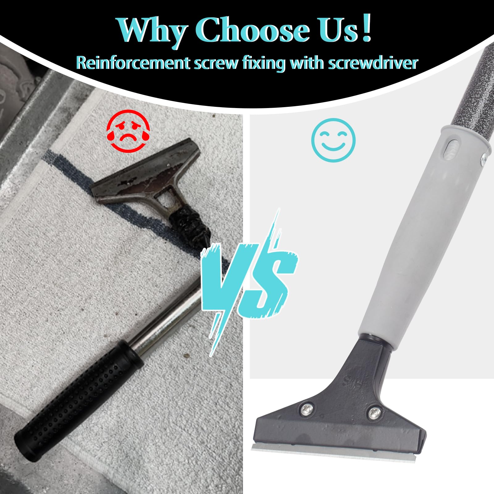 Floor Scraper Heavy Duty Long Handle