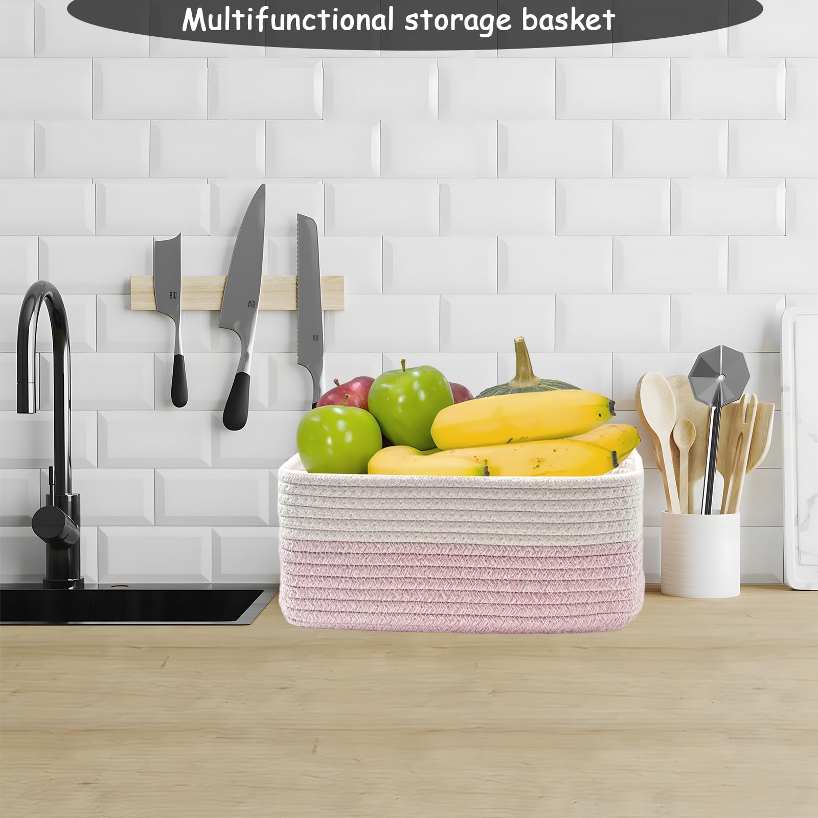 COMFY HOMI 11.5"x7.5"x4.7" Storage Baskets for Organizing (3 Count)