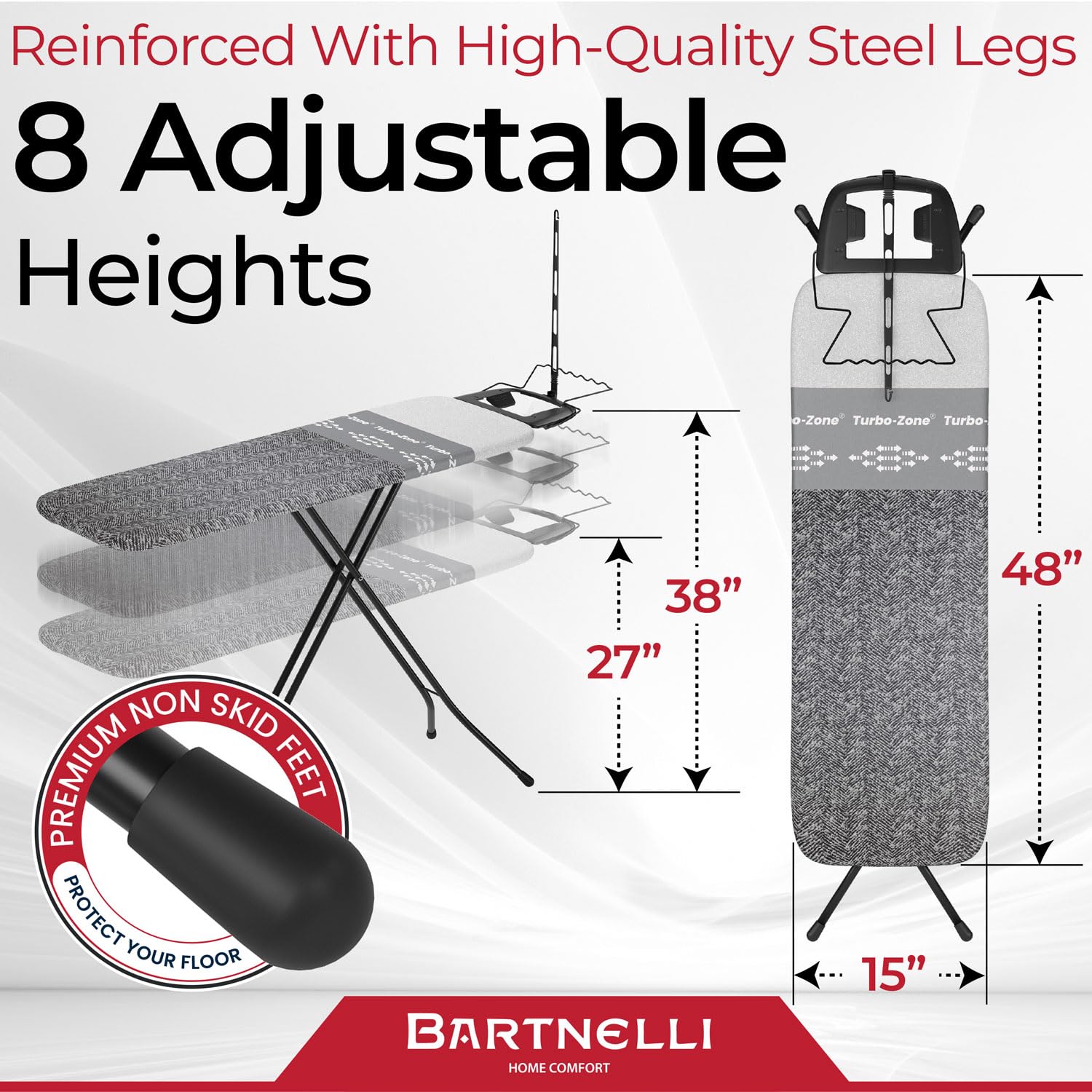 Heavy Duty Ironing Board 48x15
