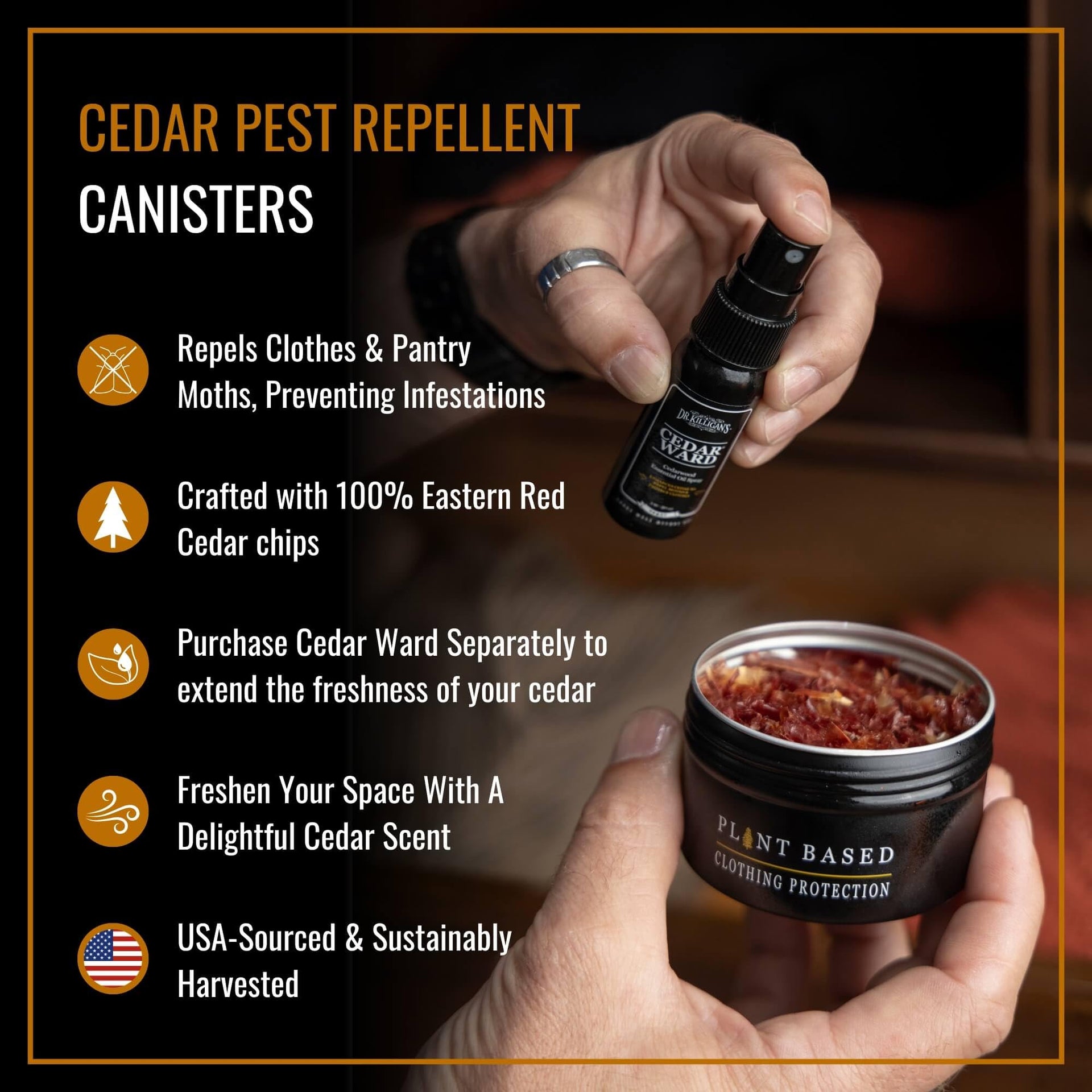Cedar Moth Repellent Canisters (8 Count)