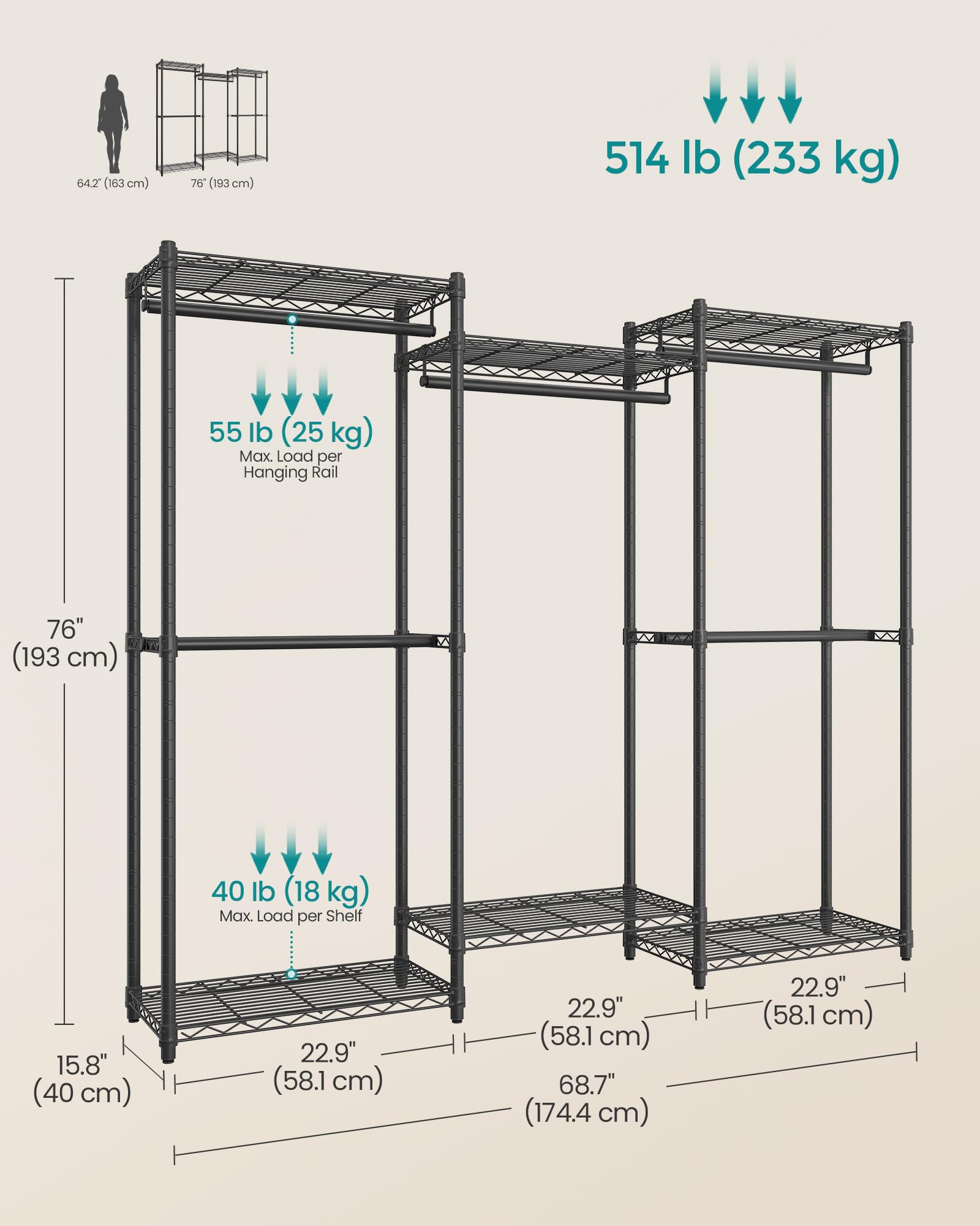 Heavy Duty Clothes Rack