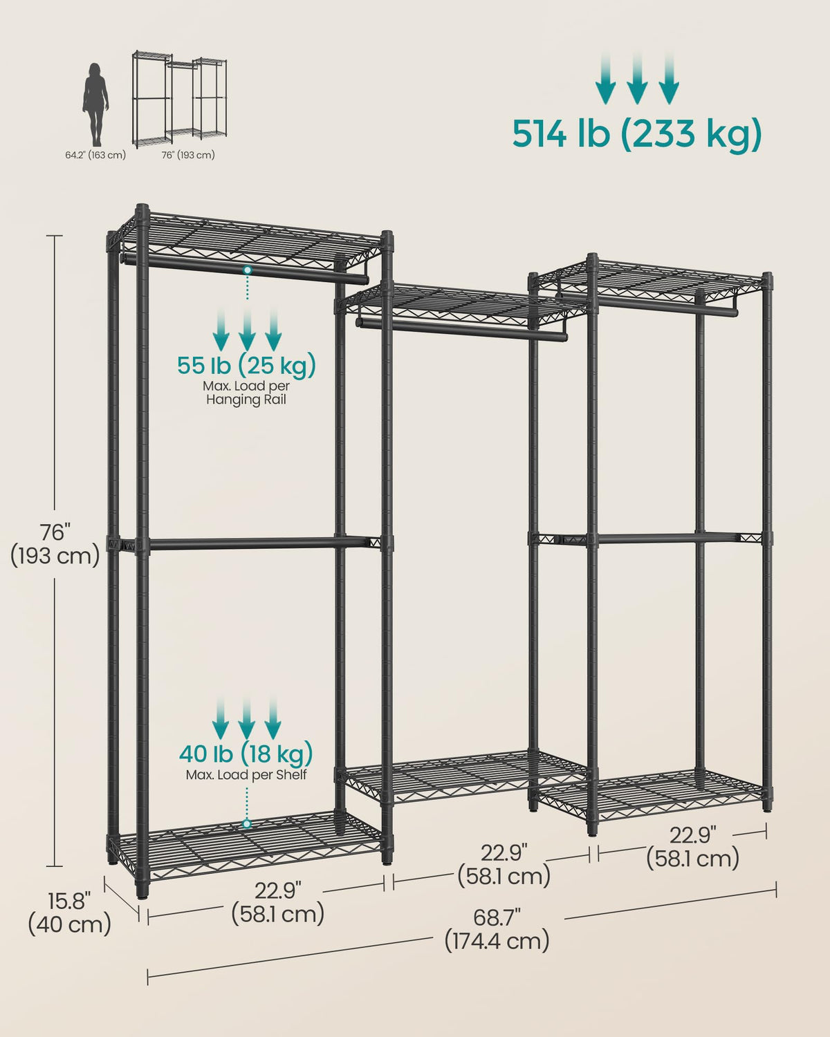Heavy Duty Clothes Rack