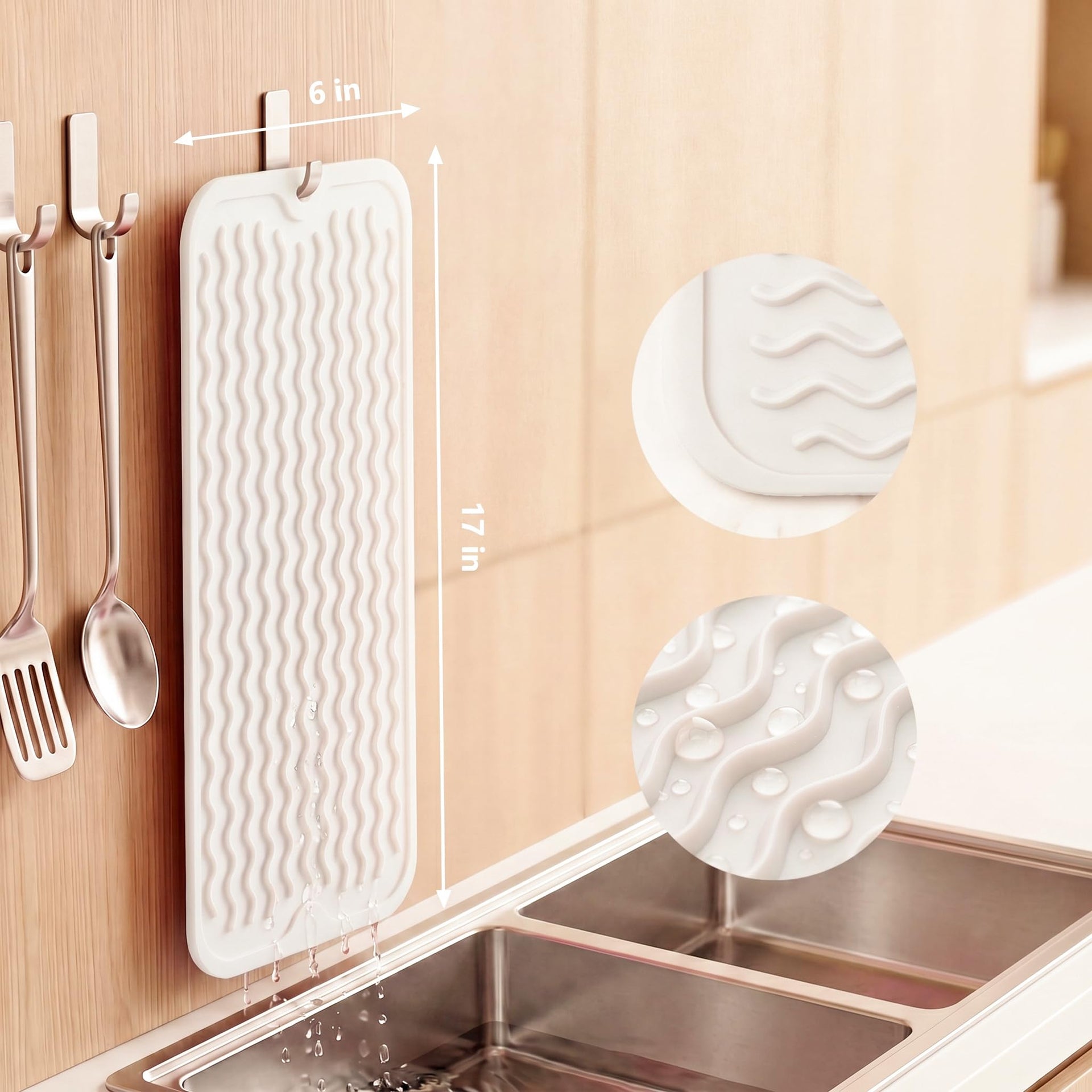 Silicone Dish Drying Mat for Multiple Usage