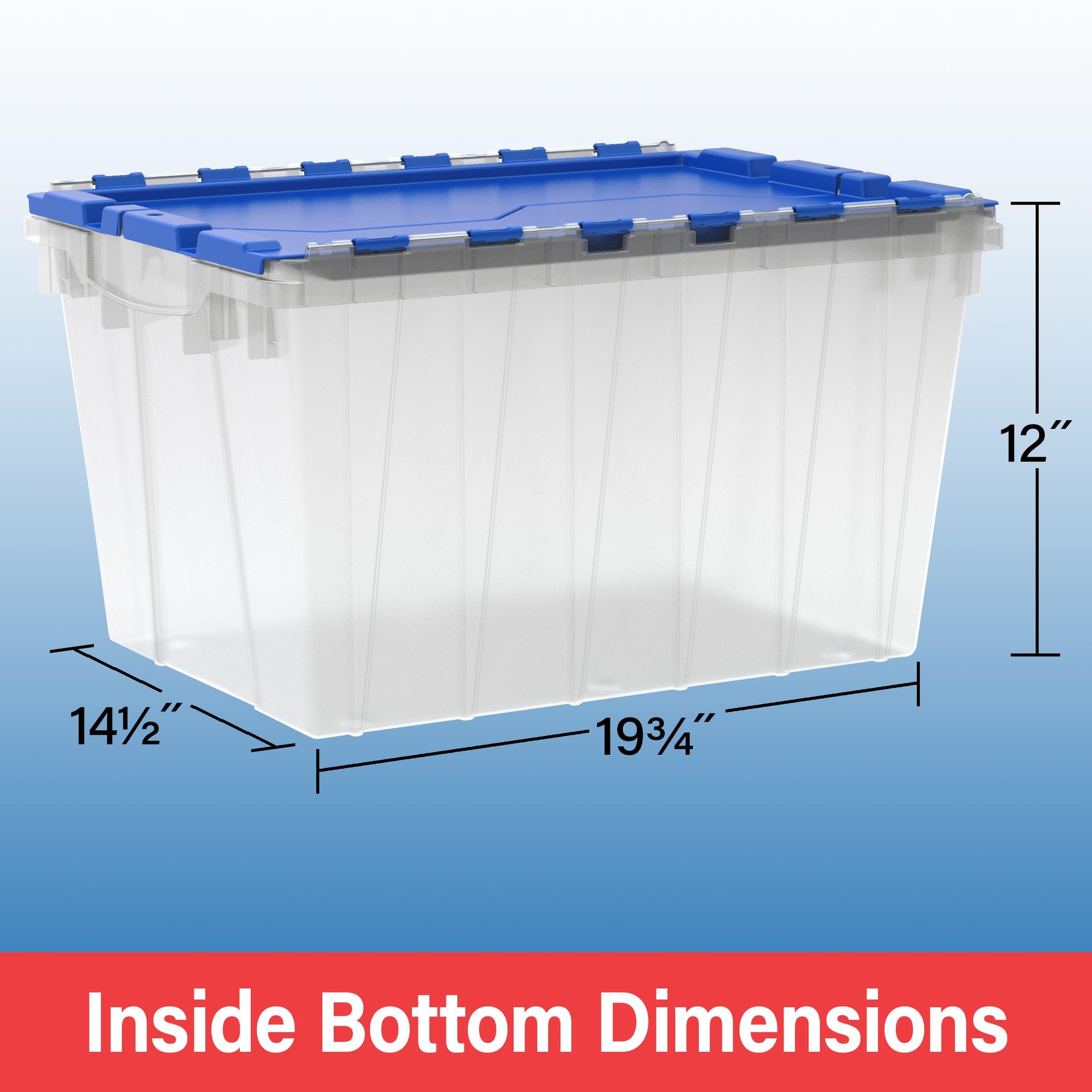 KeepBox 12 Gallon Storage Container (6 Count)
