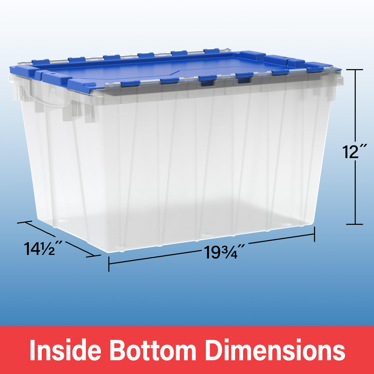 KeepBox 12 Gallon Storage Container (48 Count)