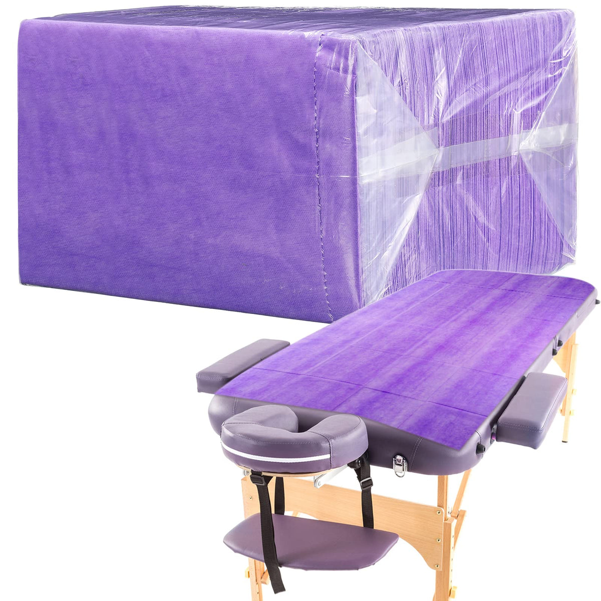 100 Pcs 31.5 x 71 Inch Disposable Bed Sheets Oil