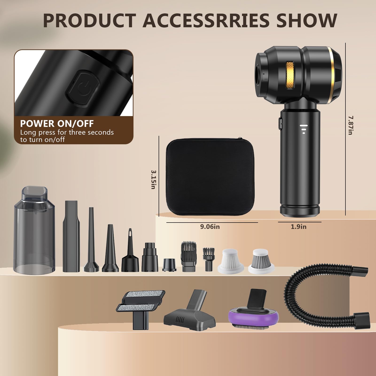 Handheld Vacuum Cordless 22000Pa