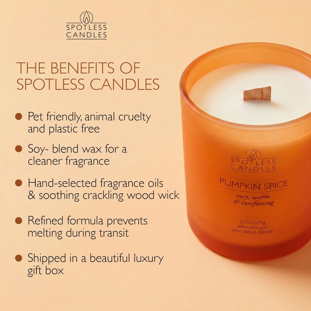Pumpkin Spice Candle; 9.7 oz