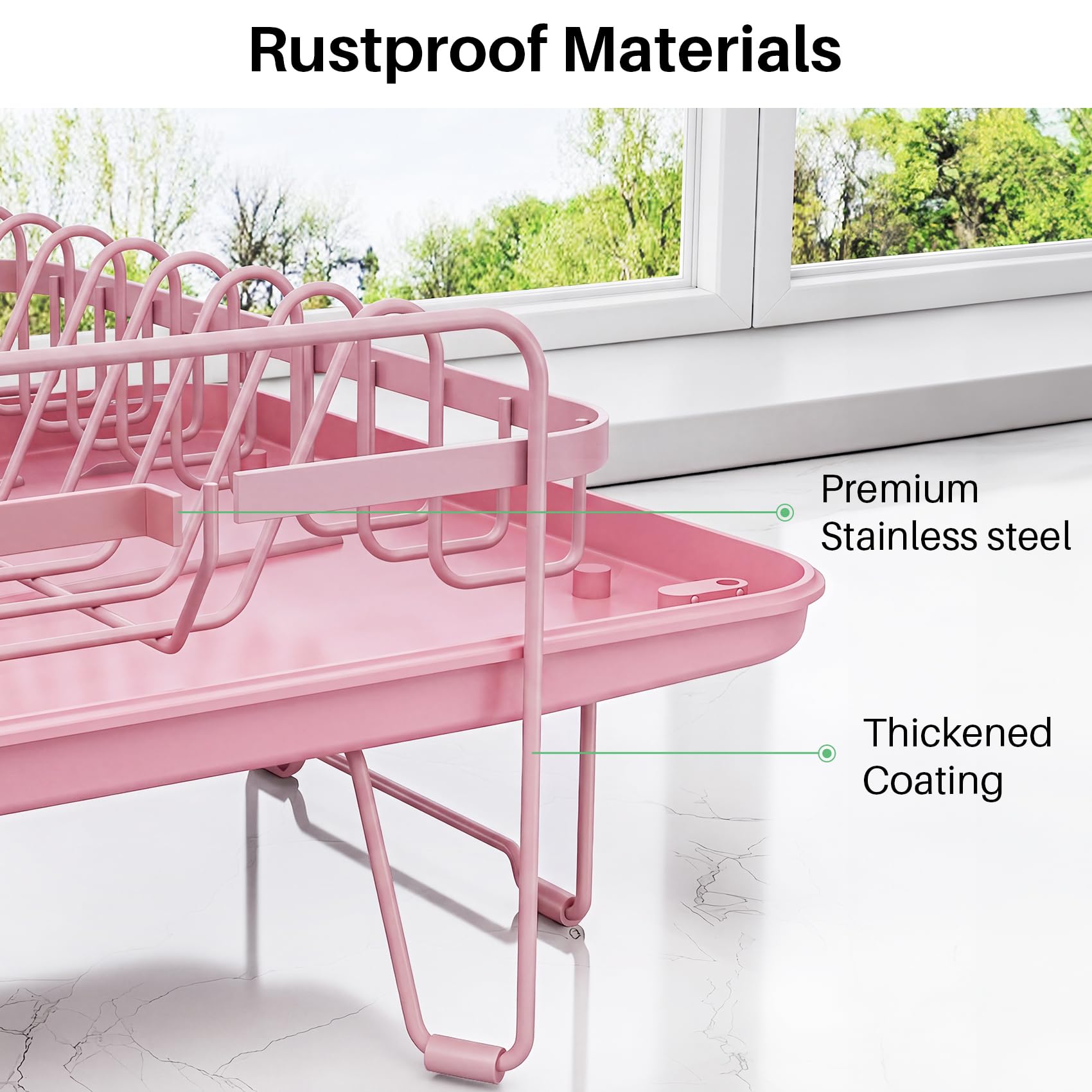 Large Dish Drying Rack for Kitchen Counter