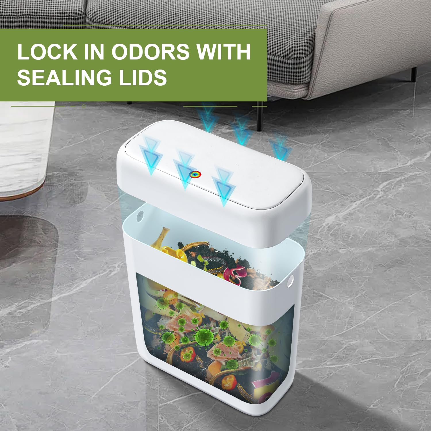 Trash Can with Lid