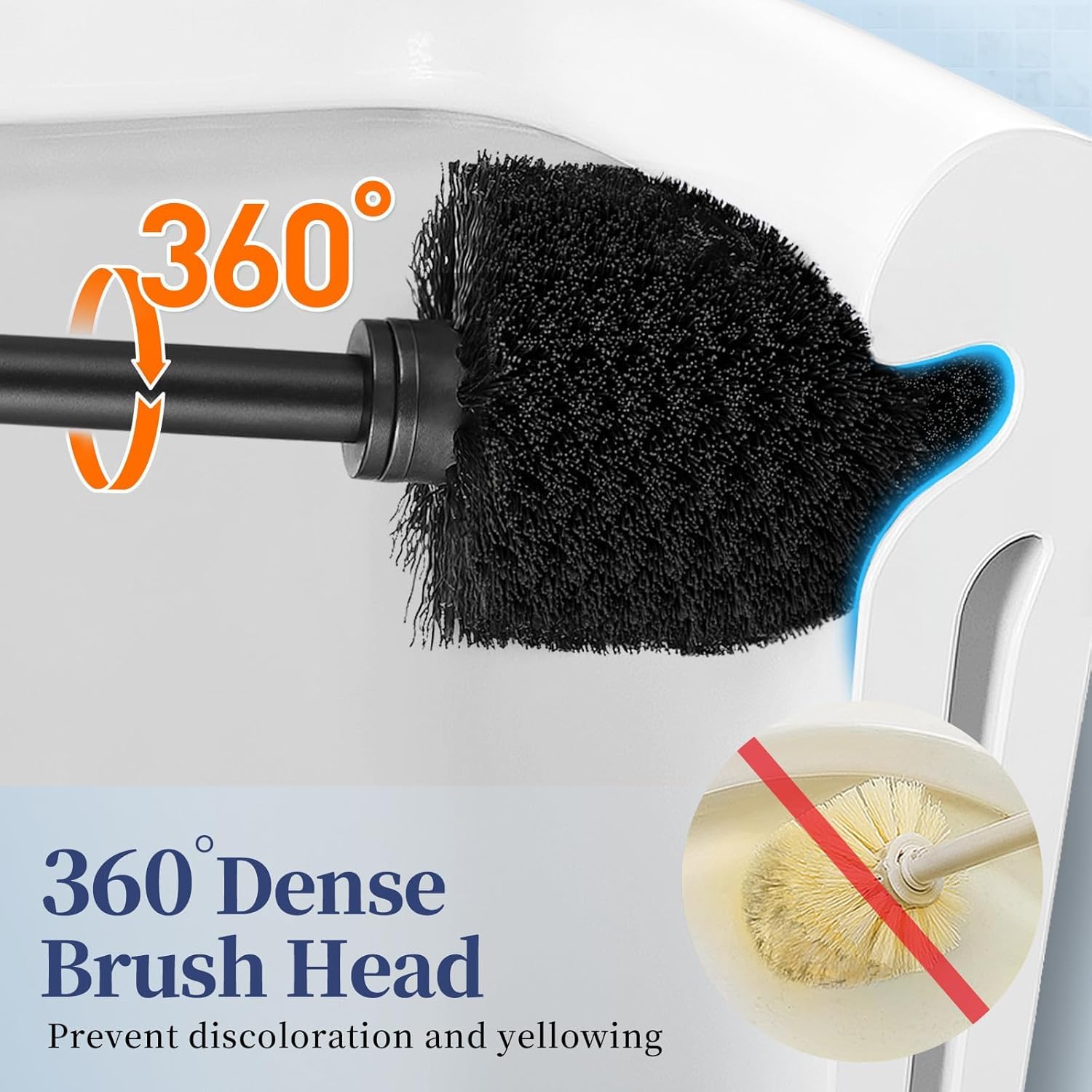 Toilet Bowl Brush Holder Set (3 Count)