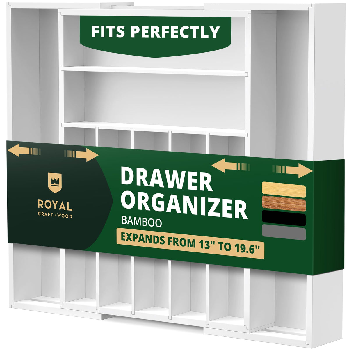 Luxury Bamboo Kitchen Drawer Organizer