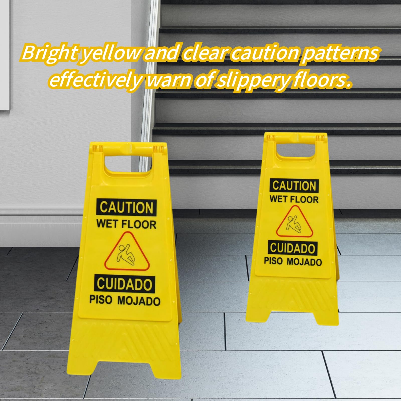 12 Pack A Frame Caution Wet Floor Safety Signs