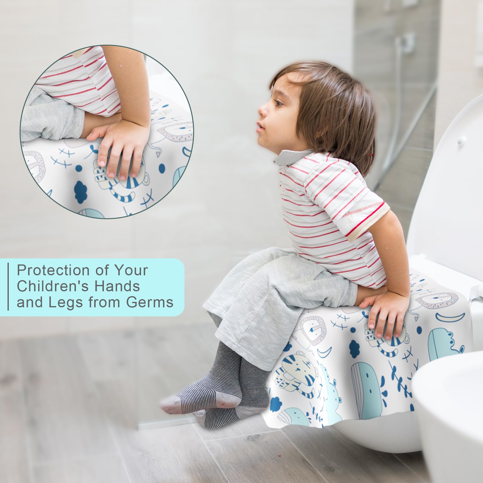 20 Pack Disposable Toilet Seat Covers for Travel (20 Count)