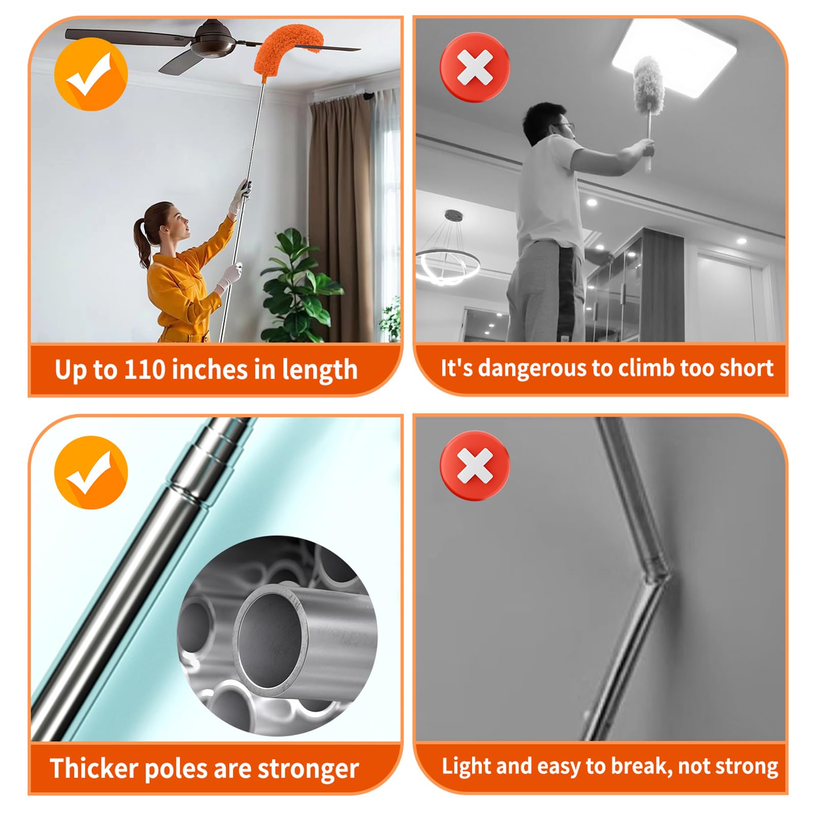 Cobweb Duster with Extension Pole