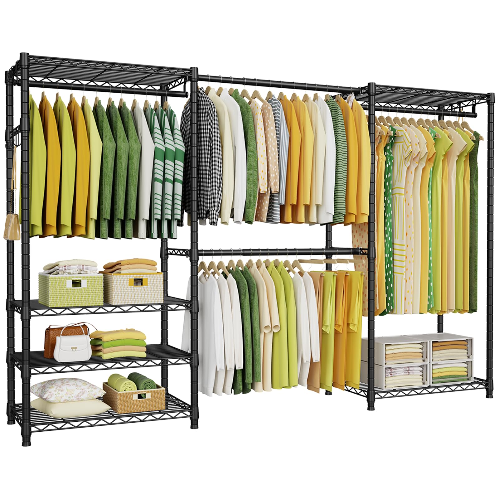 E1 Heavy Duty Closet Garment Rack