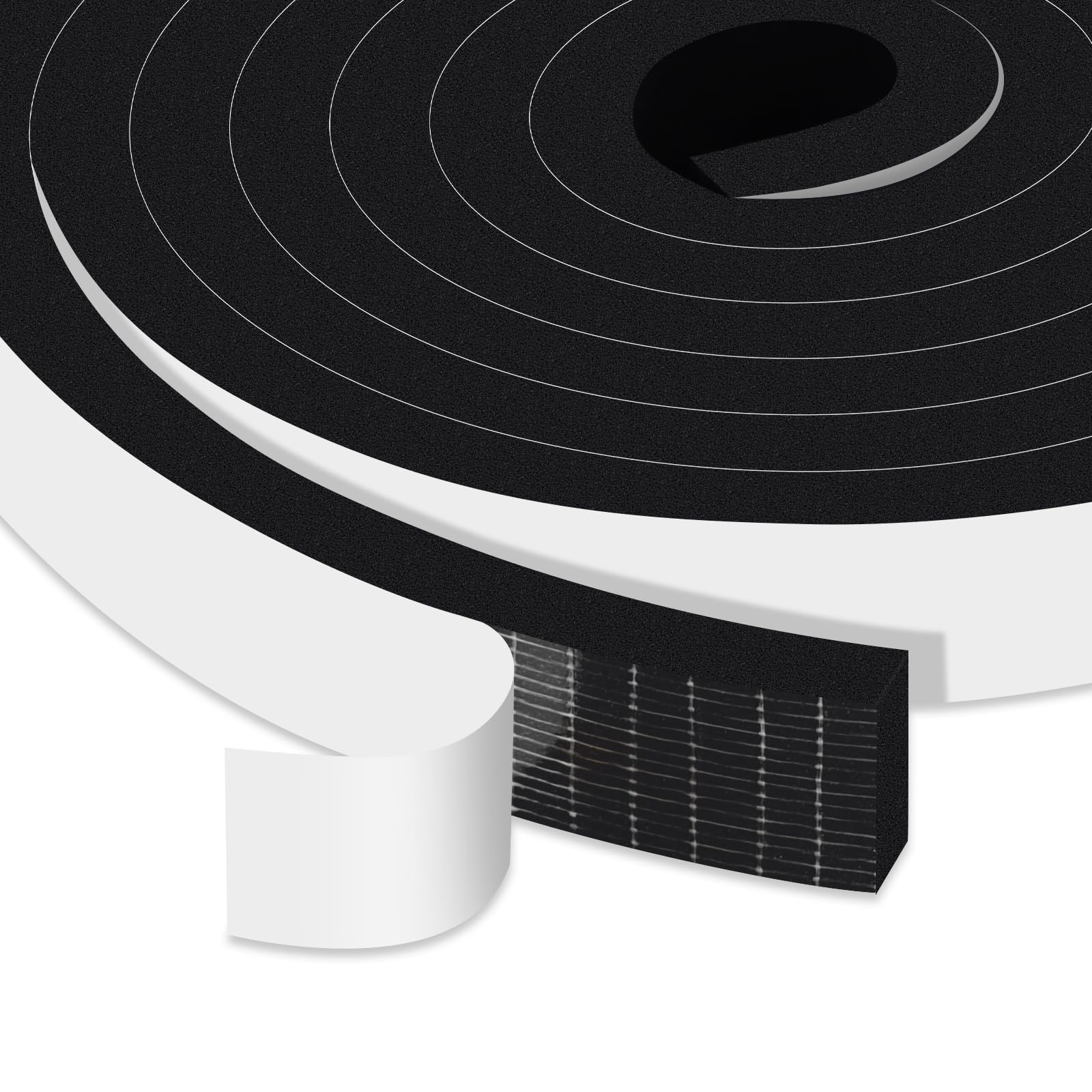 Heavy Duty Foam Seal Tape for Garage Door & AC (16.5 Foot)