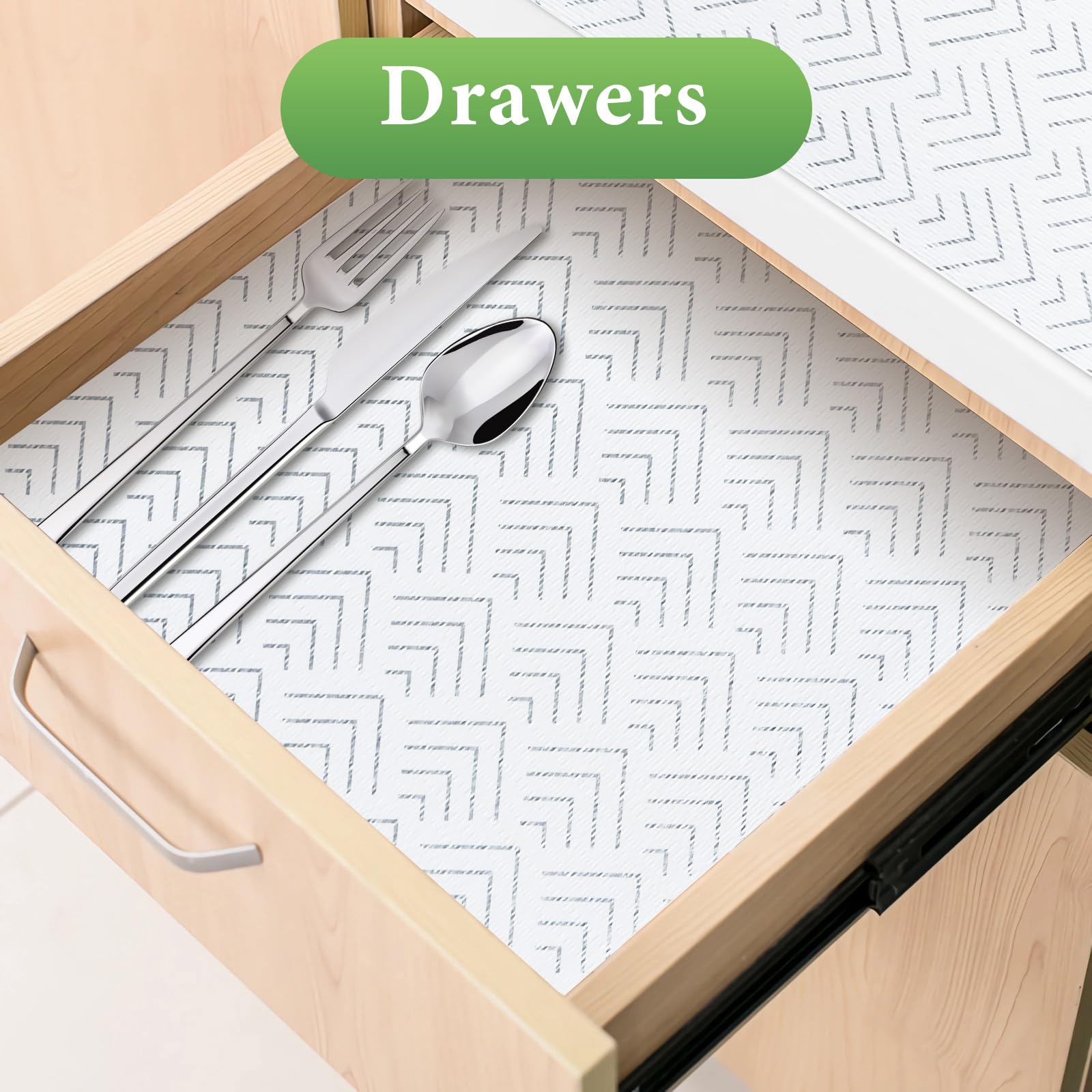 Shelf Liner for Kitchen Cabinets Non Adhesive Drawer Liner Non (2834.4 sq inches)