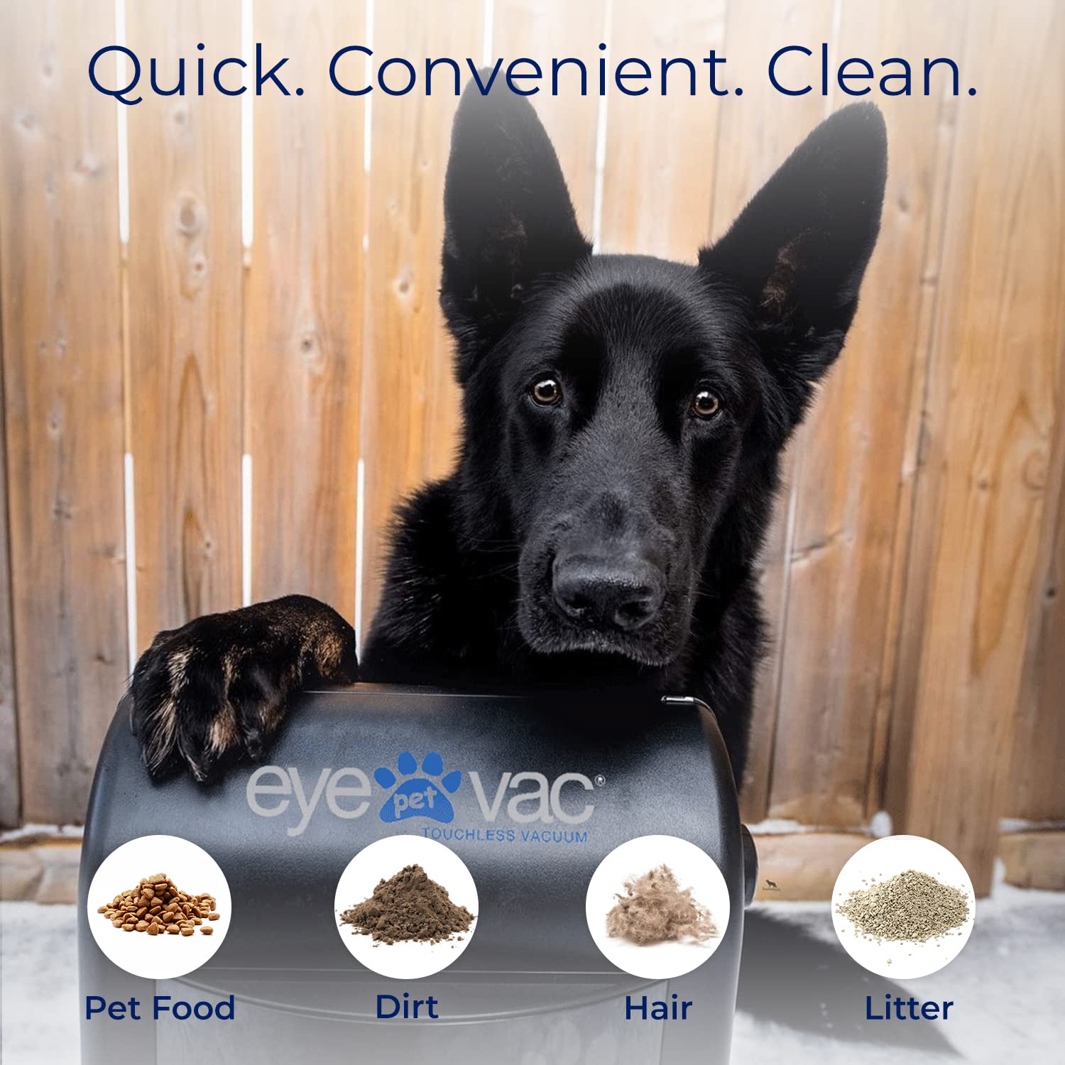 EyeVac Pet Touchless Vacuum Automatic Dustpan