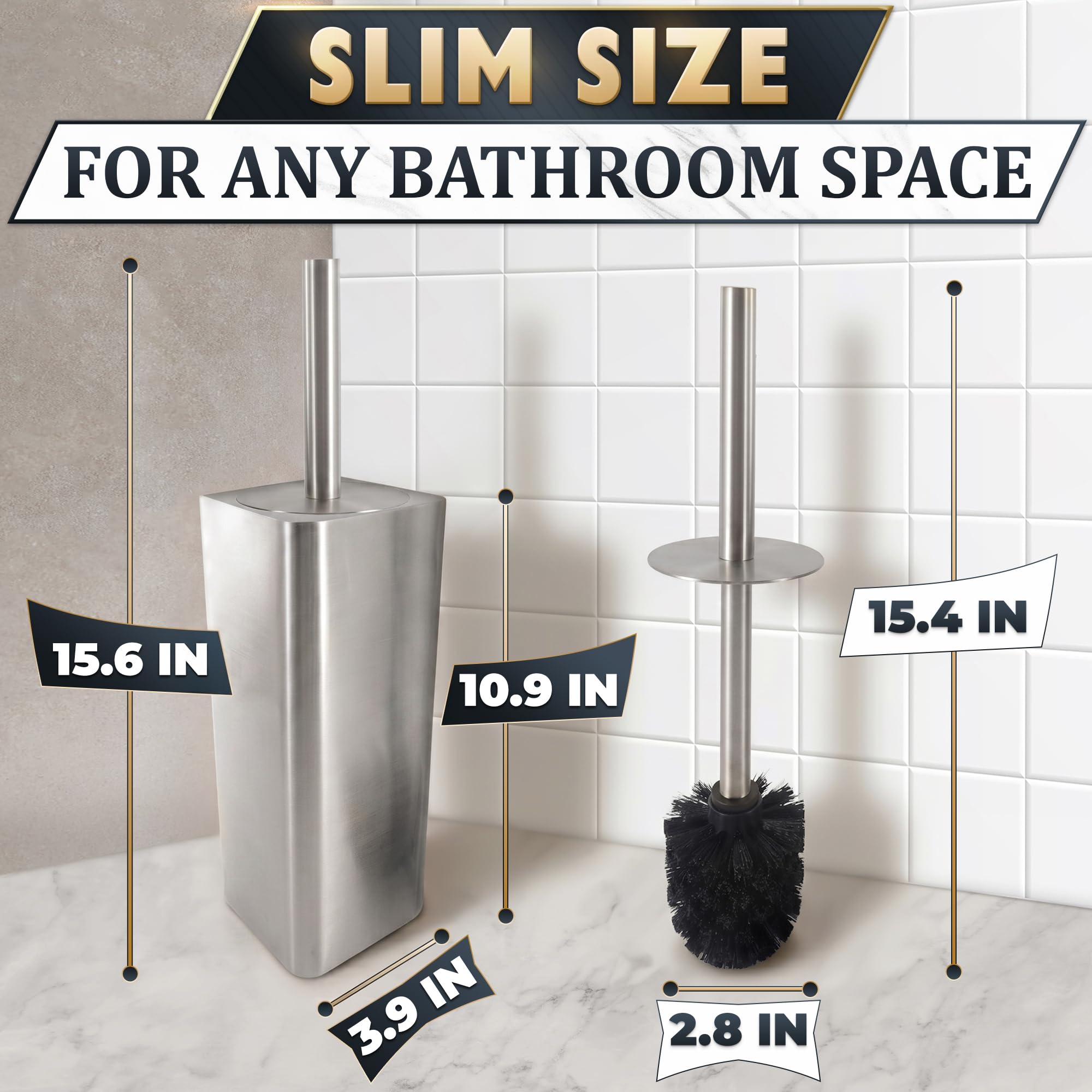 Toilet Brush and Holder Set