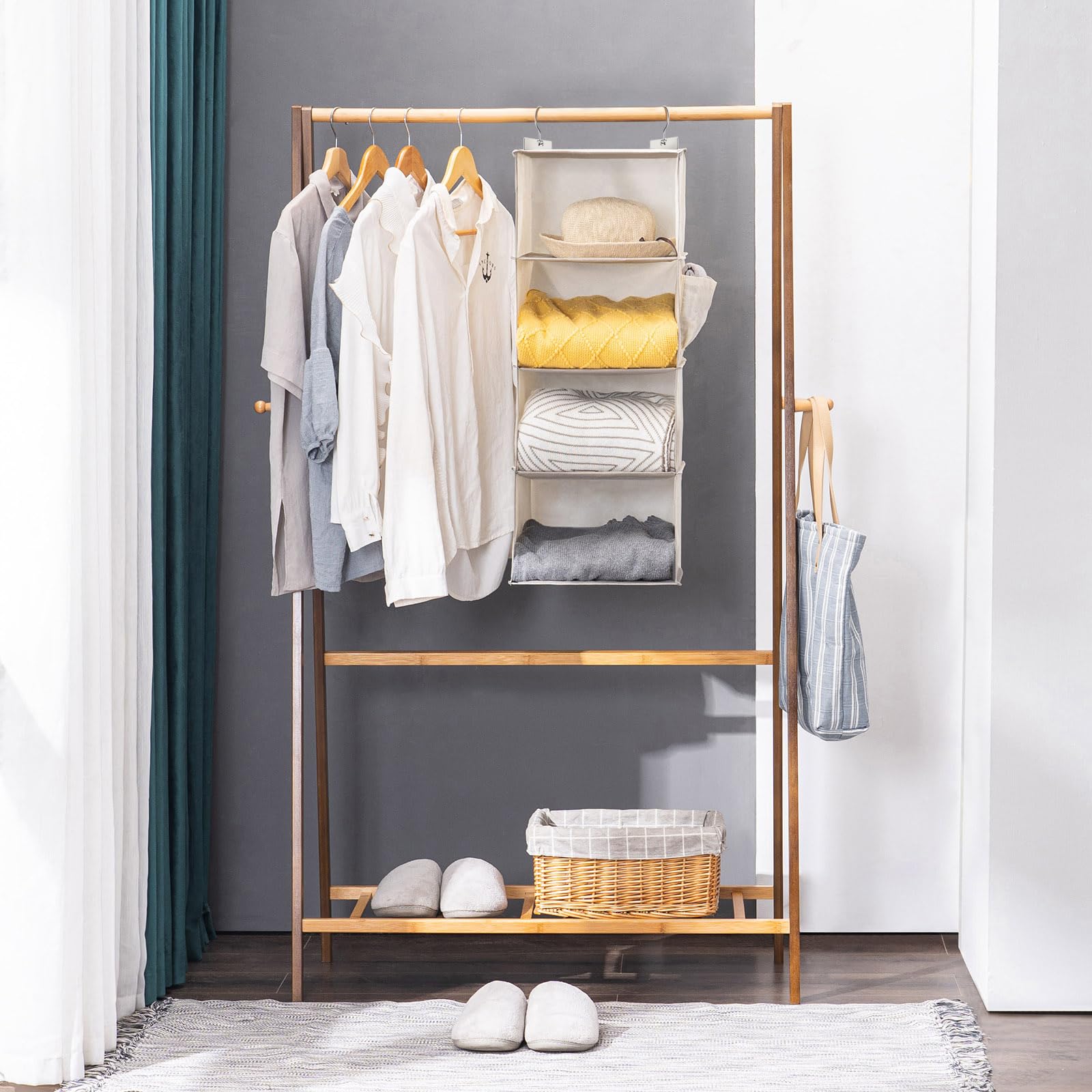 Hanging Closet Organizer and Storage for Clothes