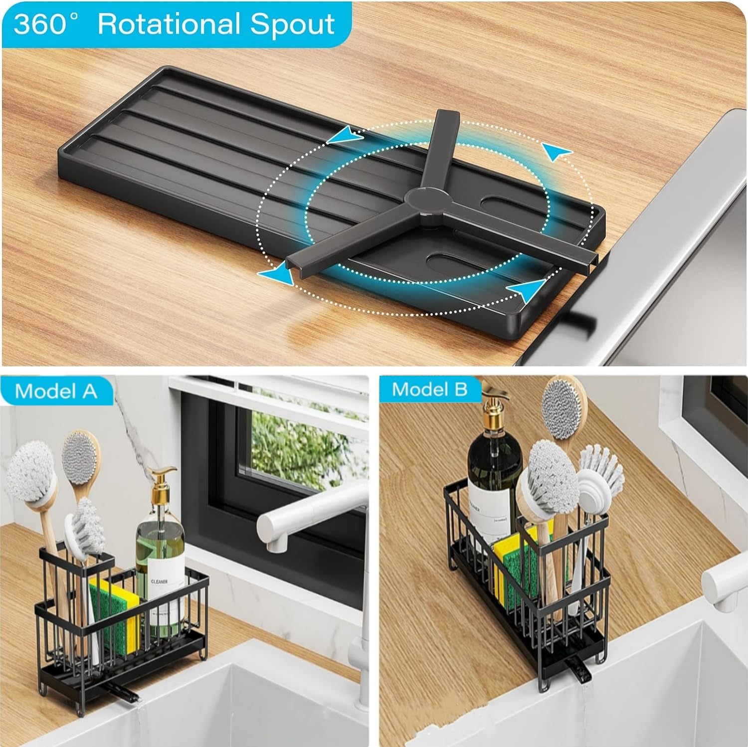 Sponge Holder for Kitchen Sink
