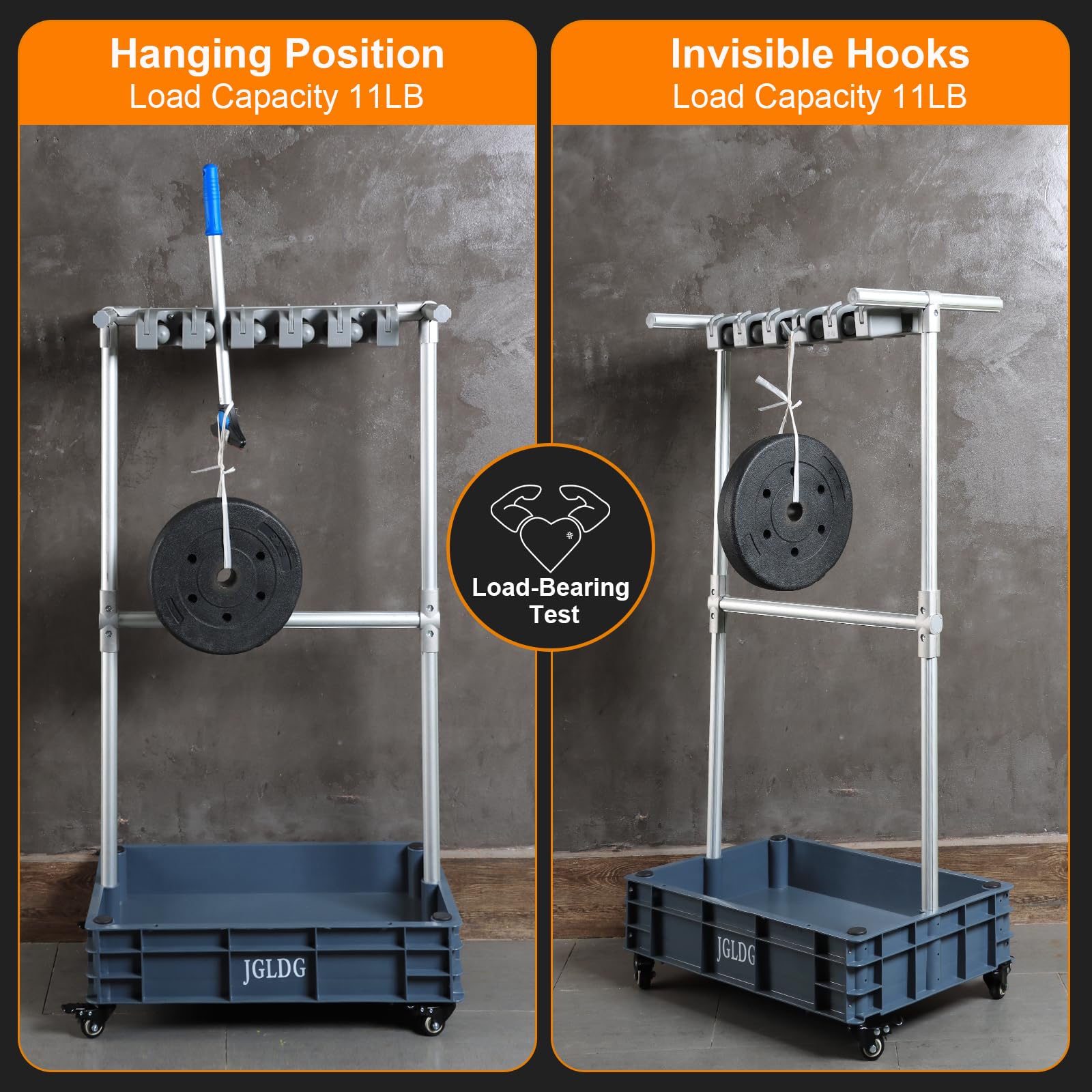 Mobile Mop and Broom Holder