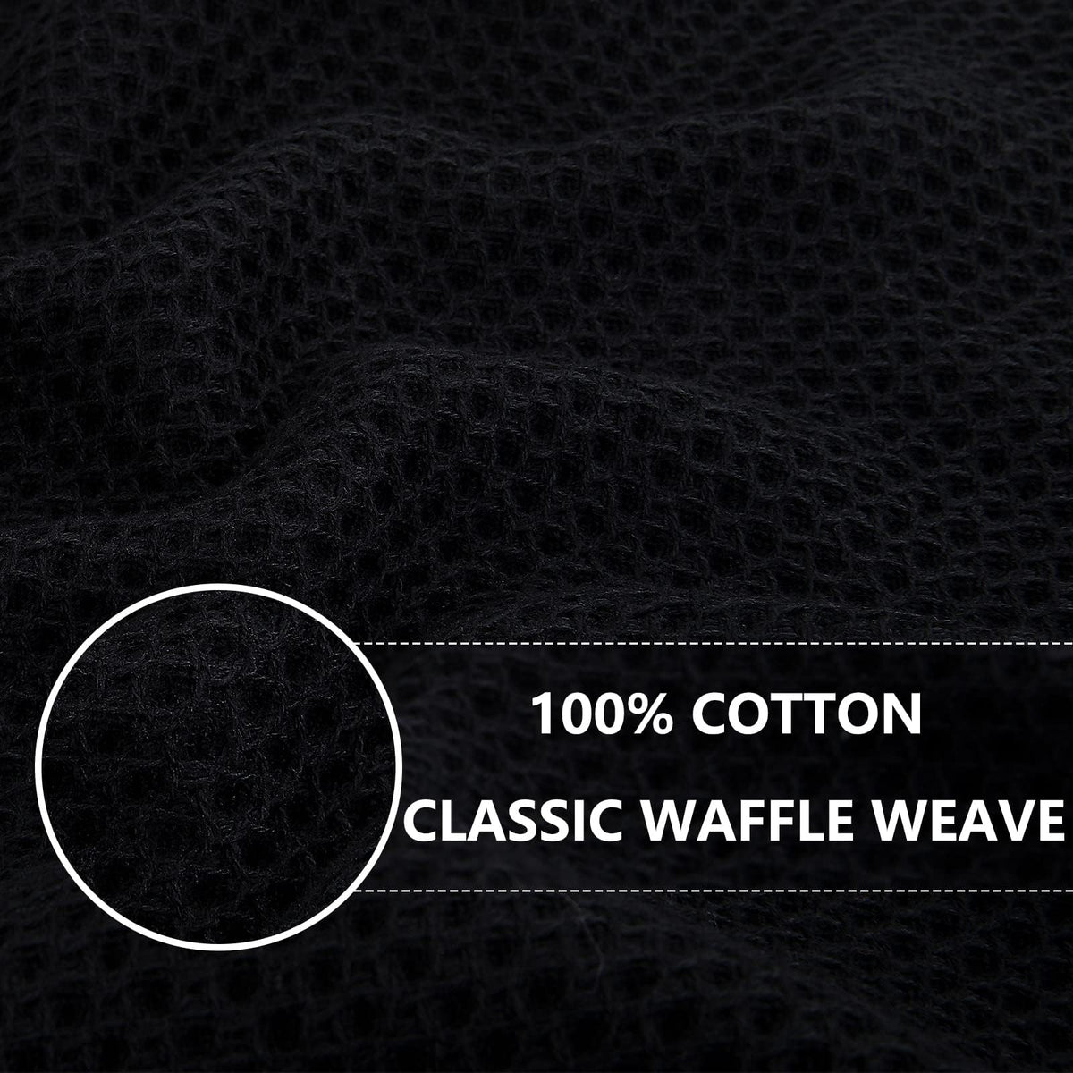 100% Cotton Oversized Waffle Weave Kitchen Towels 8 (8 Count)